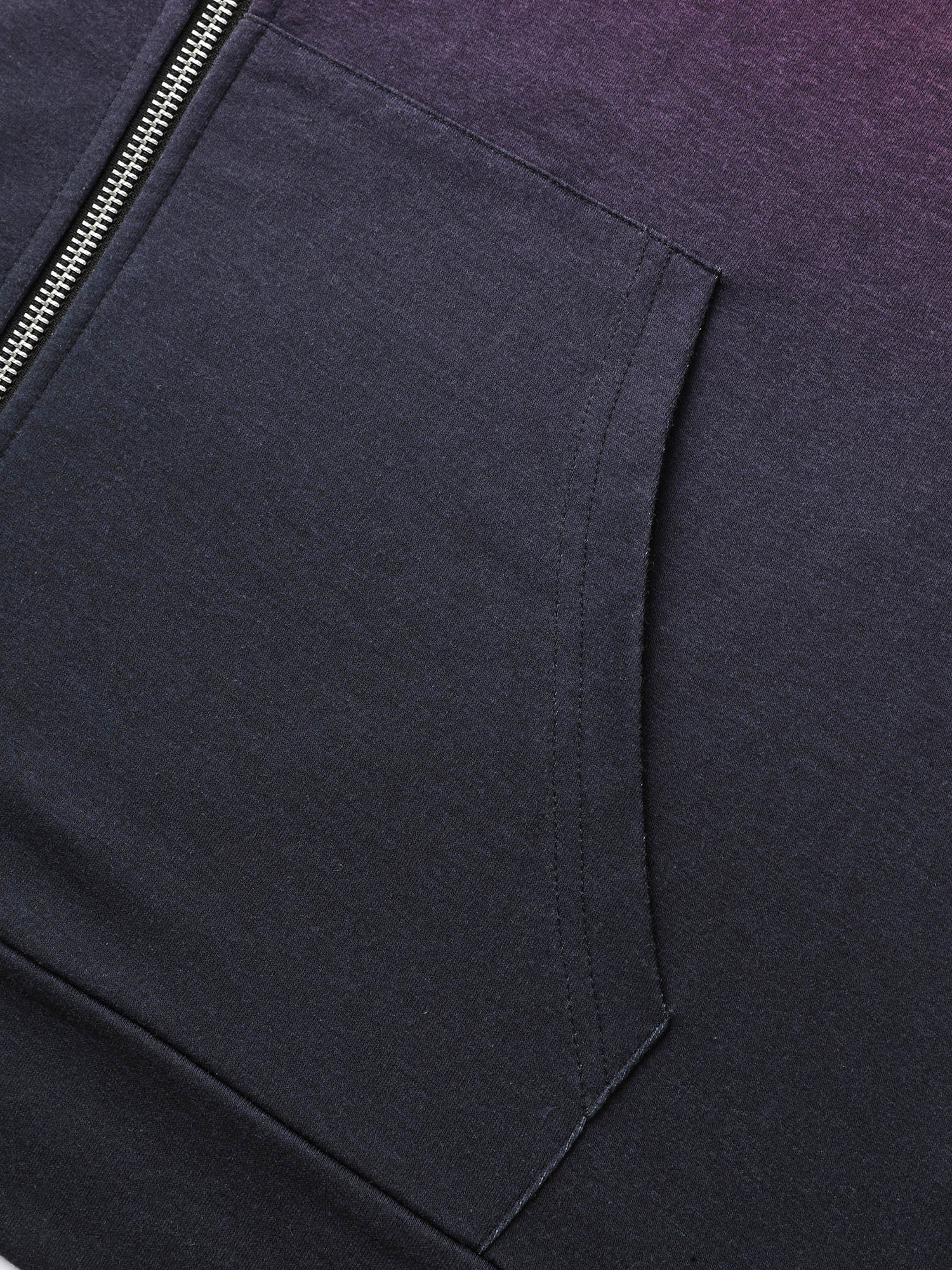 Ombre Gradient Zipper Front Jacket - Image 7