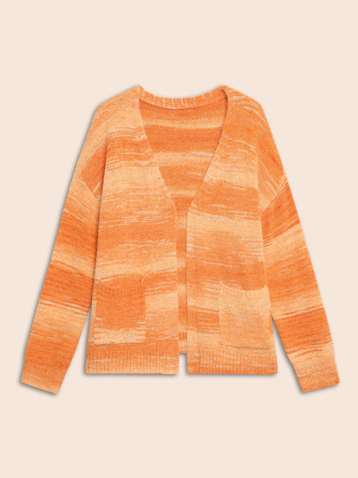 Ombre Patch Pocket Drop Shoulder Cardigan - Image 7