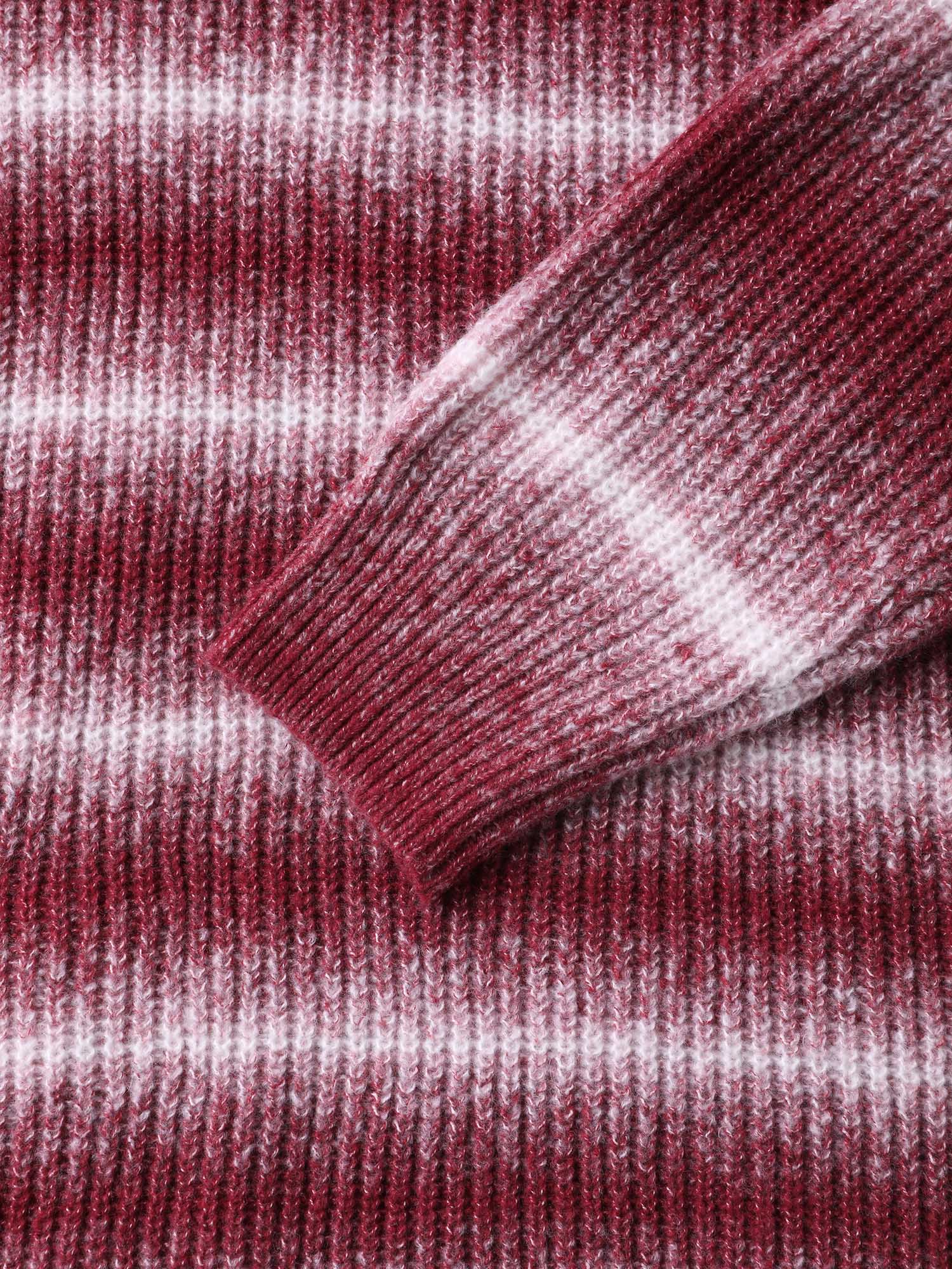 Ombre Tissue Textured Round Neck Pullover - Image 6