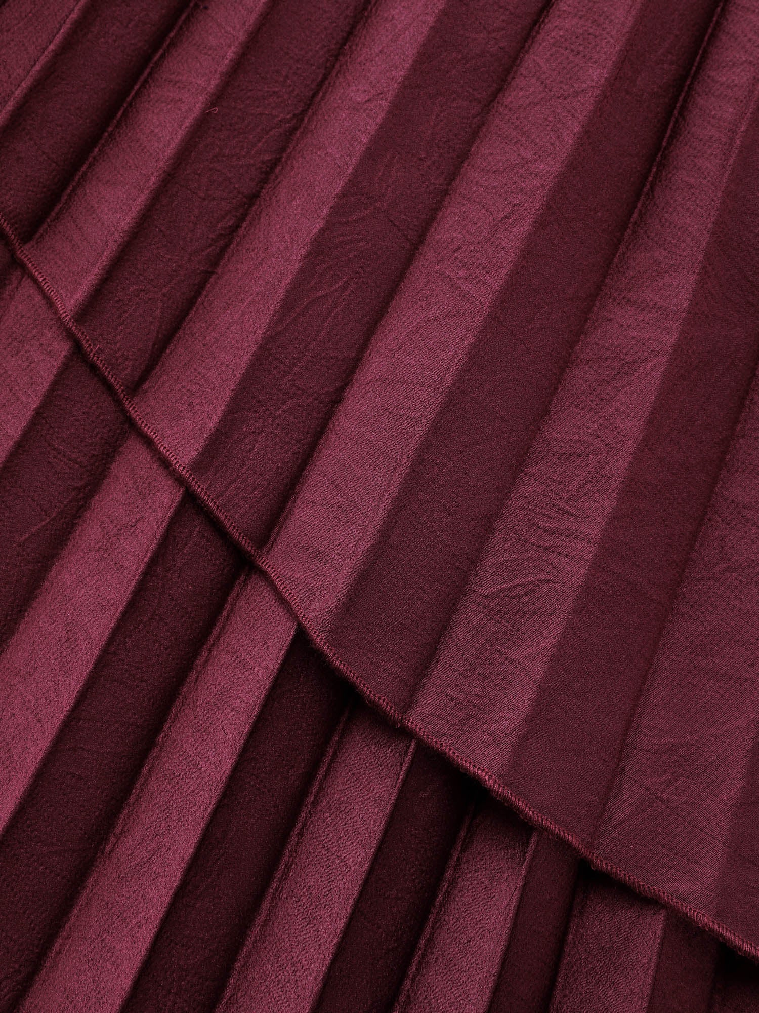 One-Shoulder Pleated Asymmetrical Hem Midi Dress - Image 6