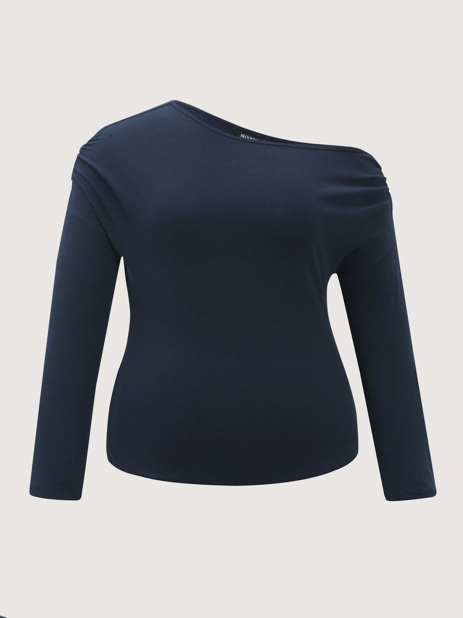 One-Shoulder Pleated T-Shirt - Image 7