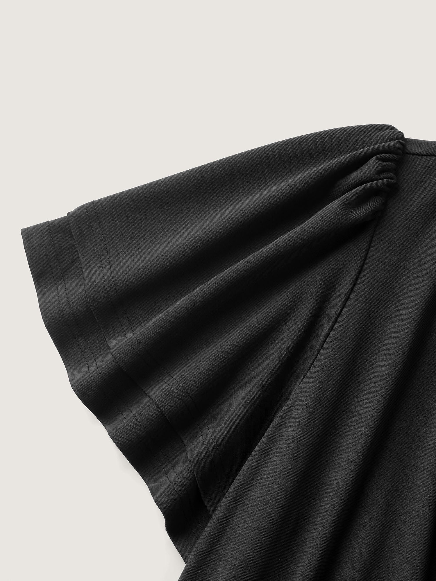 One-Shoulder Ruffled Belted Midi Dress - Image 5