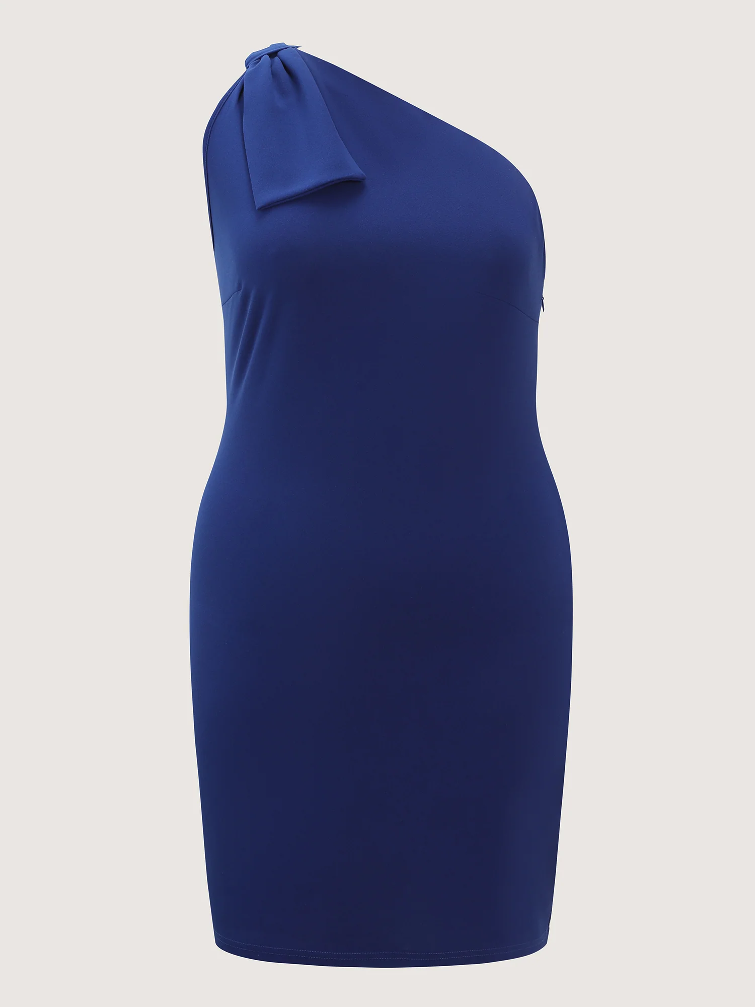 One Shoulder-Tie Stretchy Mini Dress - Image 5