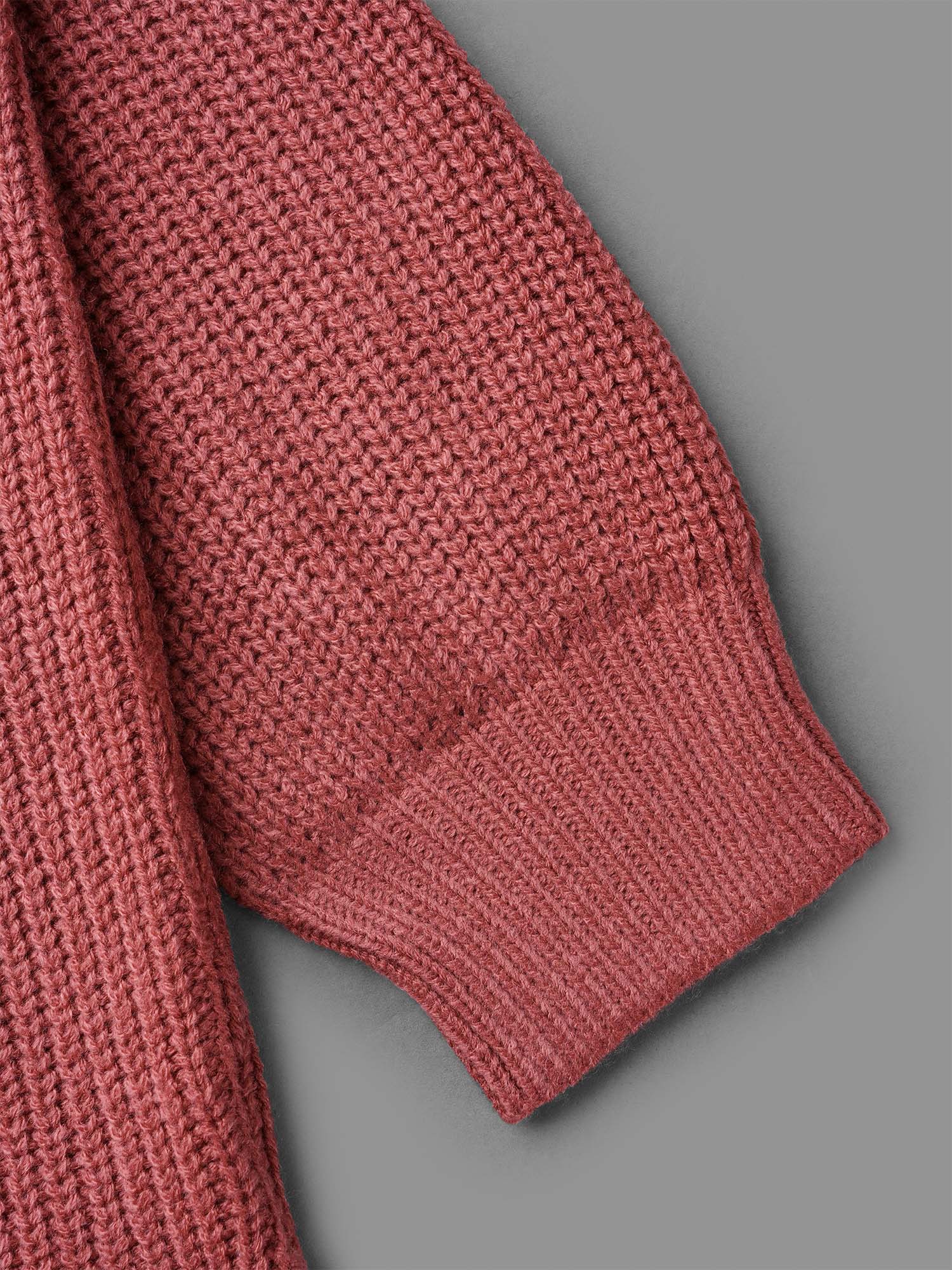 Open Wrap Back Textured Tied Pullover - Image 7