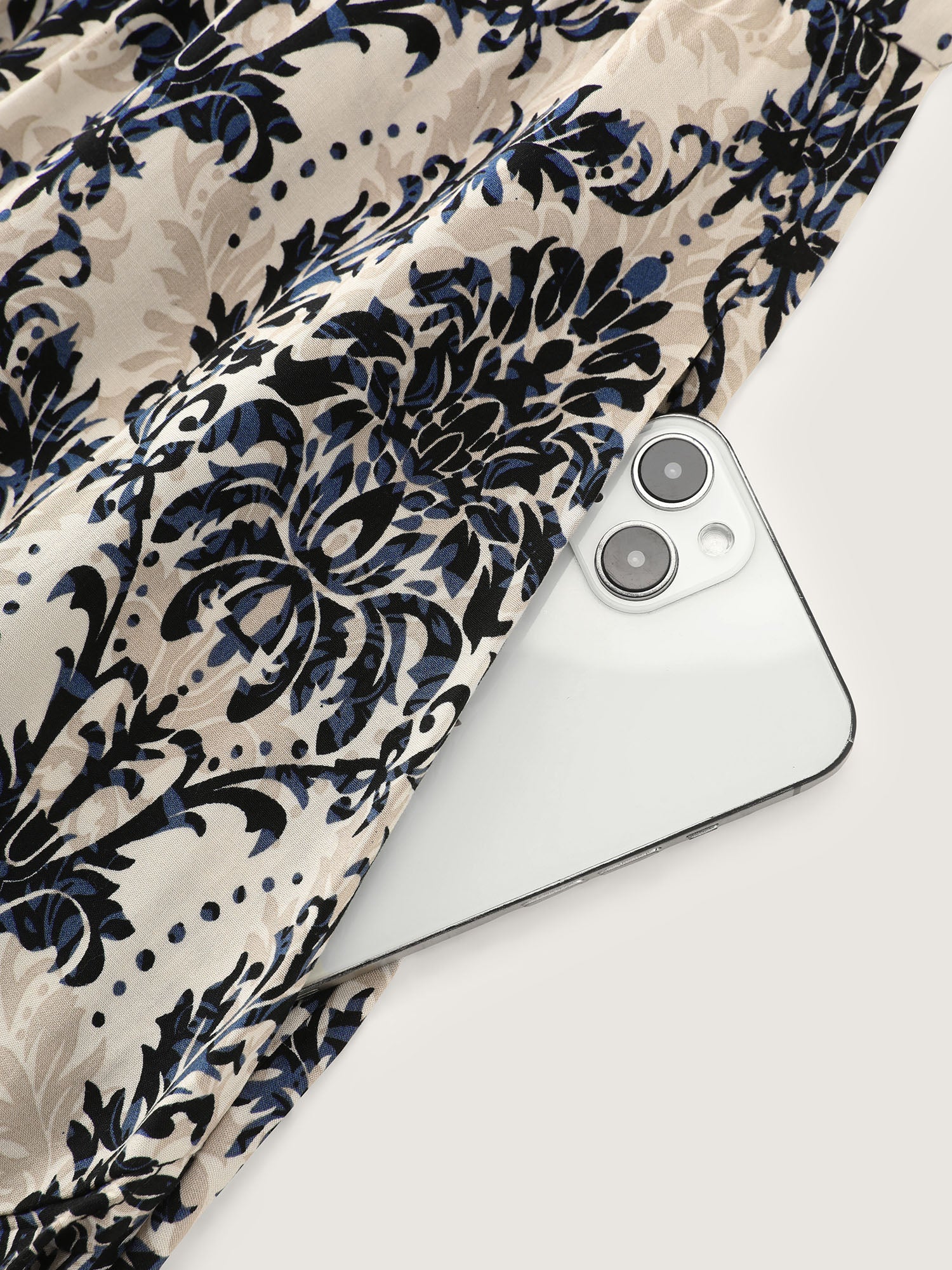 Ornate Print Cold-Shoulder Maxi Dress - Image 5
