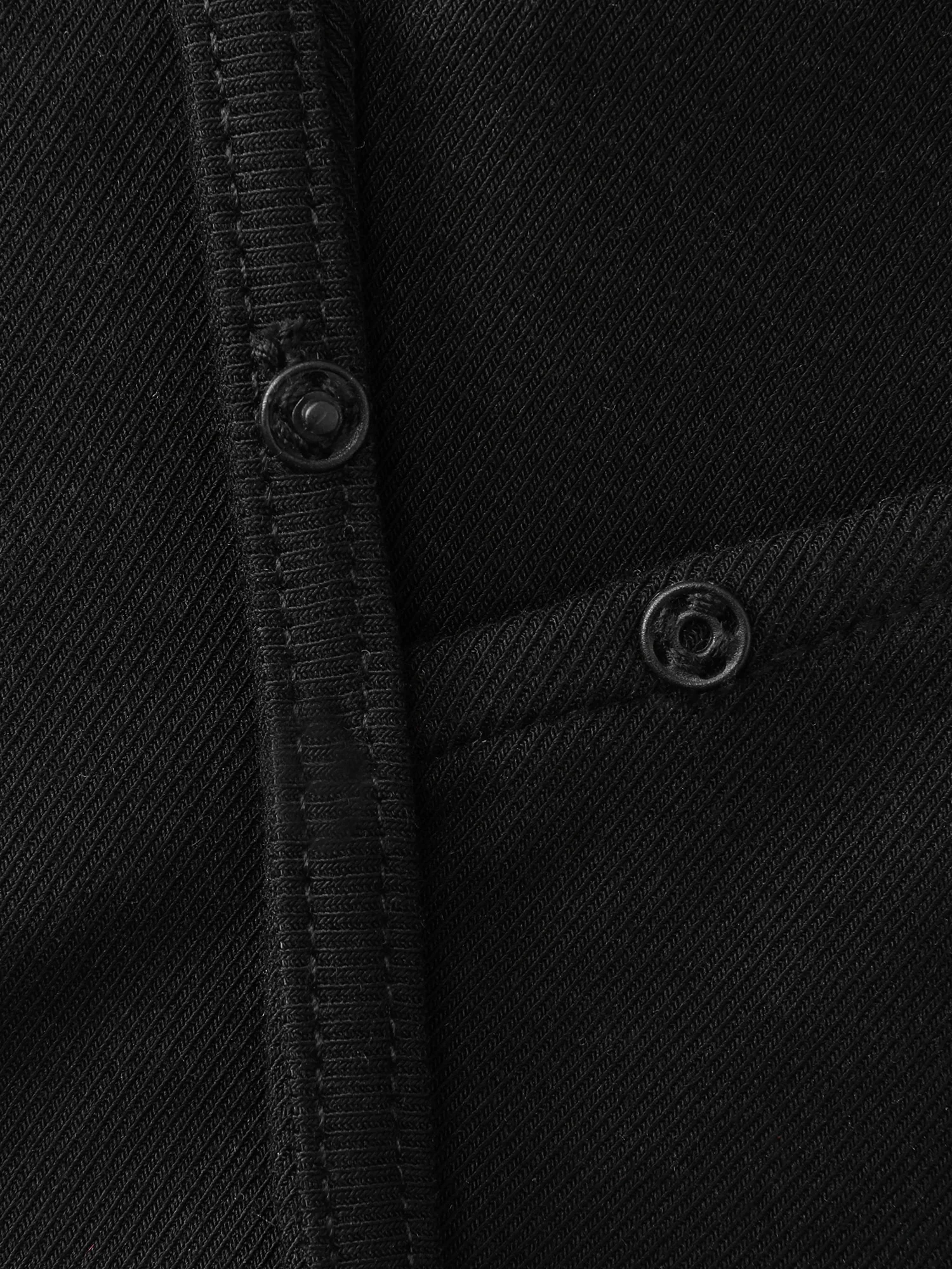 Overlap Collar Flared Sleeve Plain Knit Top - Image 6