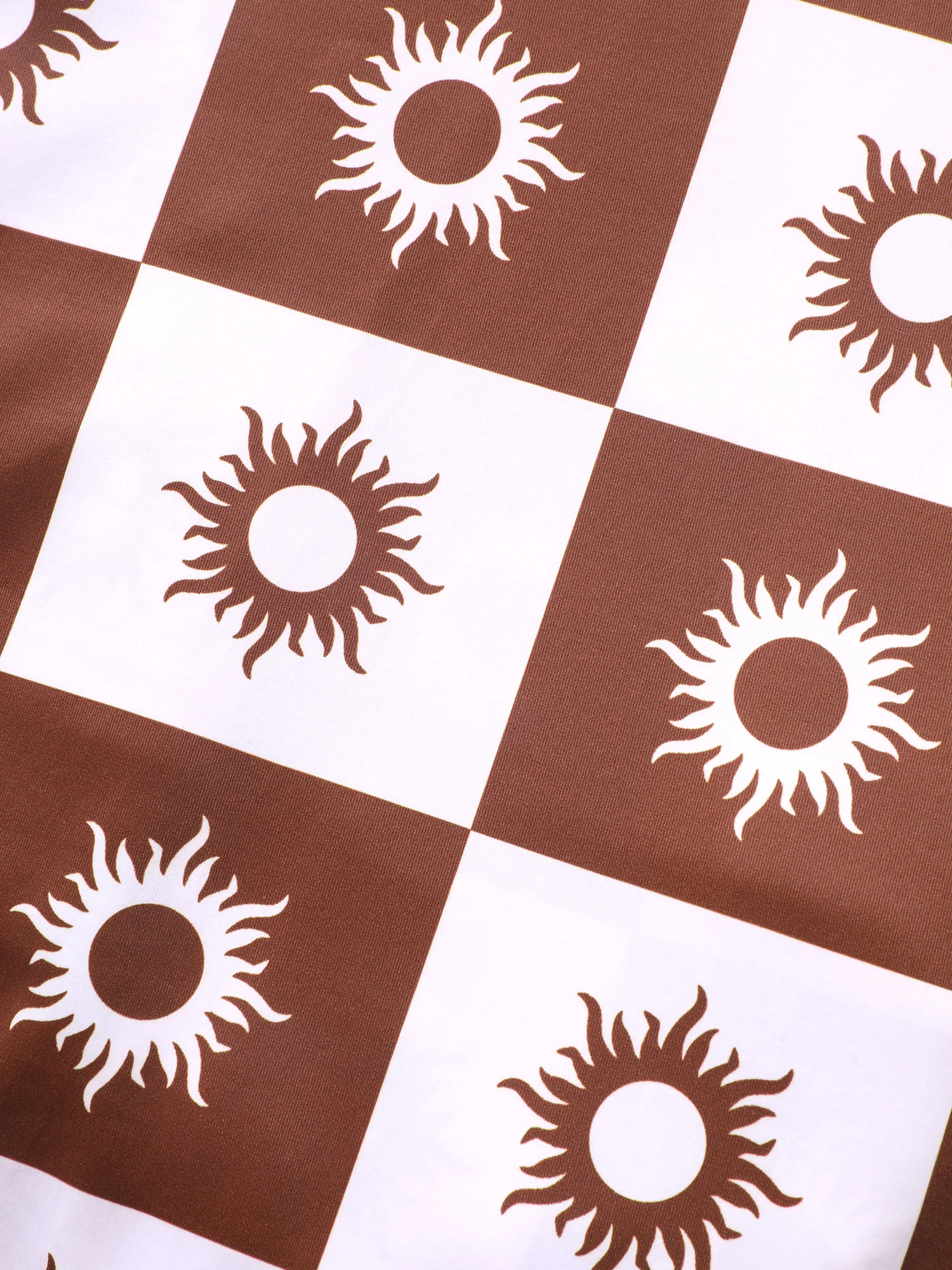 Overlap Collar Sun Print Pocket Swim Dress - Image 6