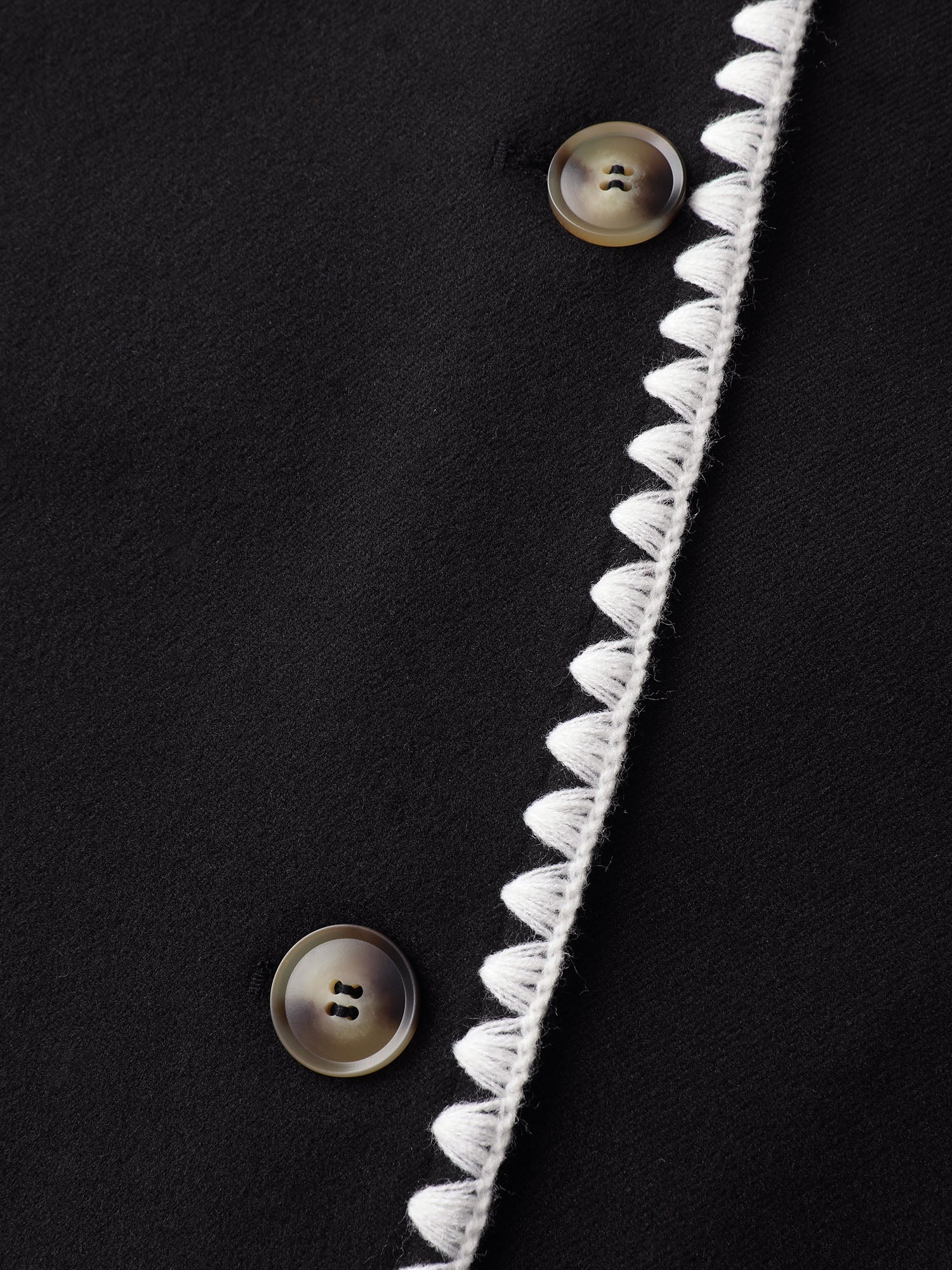 Overlock Stitch Color Contrast Belted Jacket - Image 6