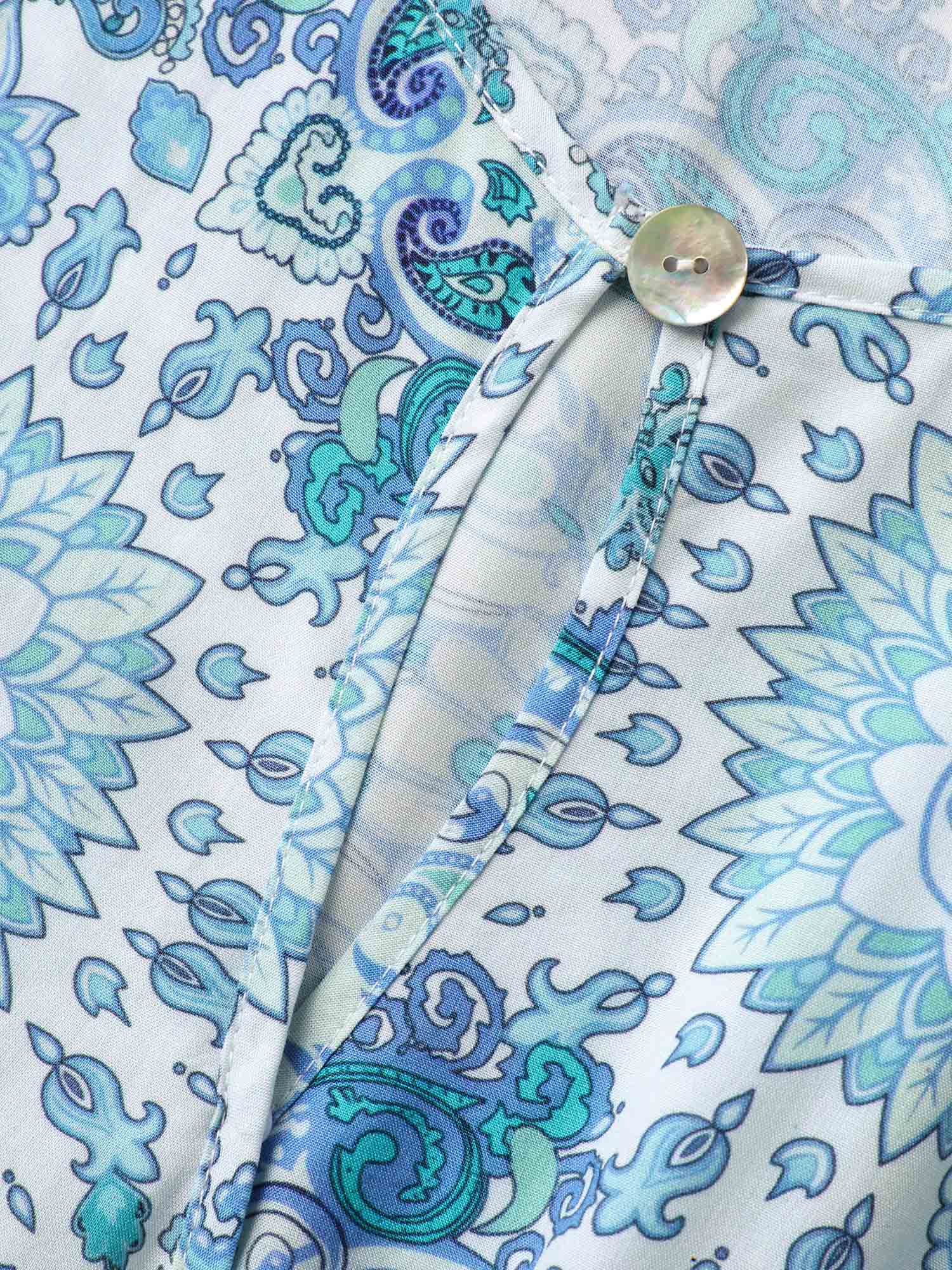 Rayon Paisley Print Layered Maxi Dress - Image 6