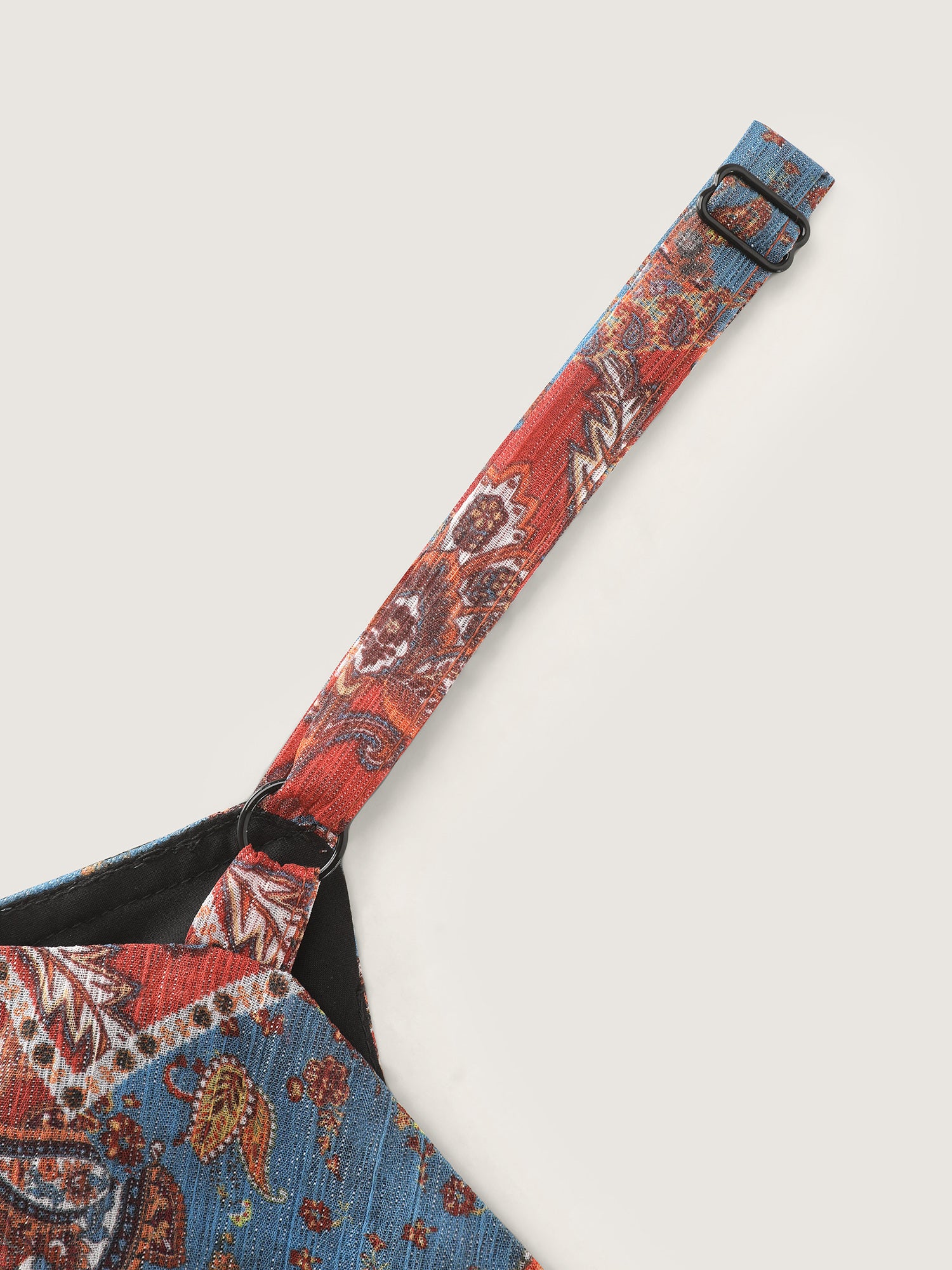 Paisley Print Handkerchief Hem Tank Top - Image 5