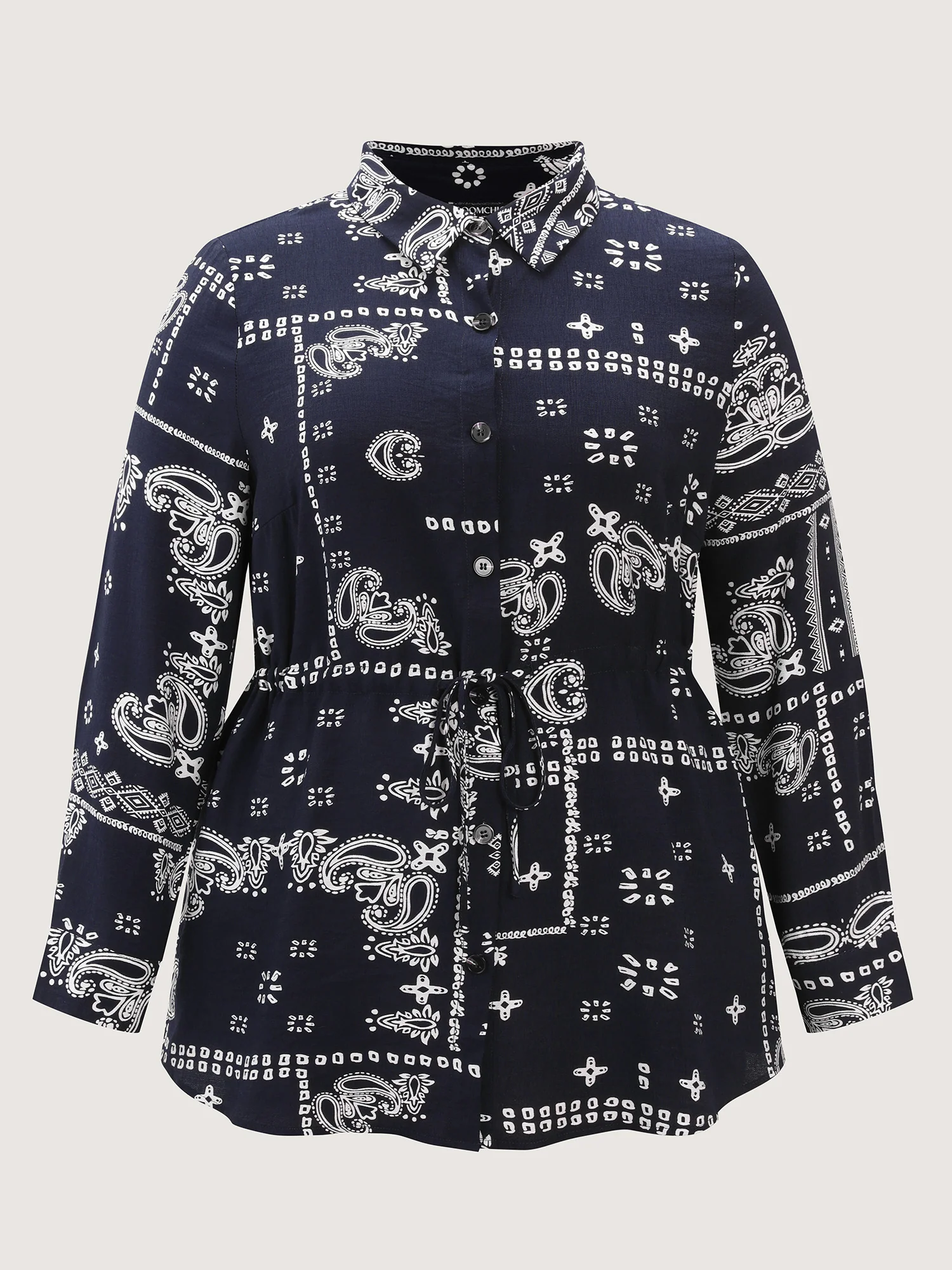 Paisley Print High Low Hem Jacket - Image 7