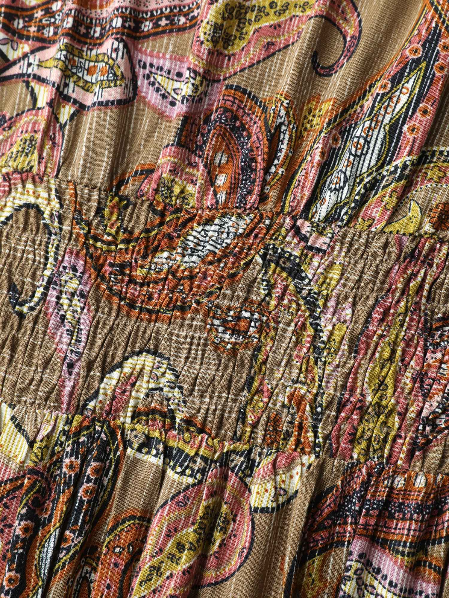 Paisley Print Neck-Tie Tiered Maxi Dress - Image 5
