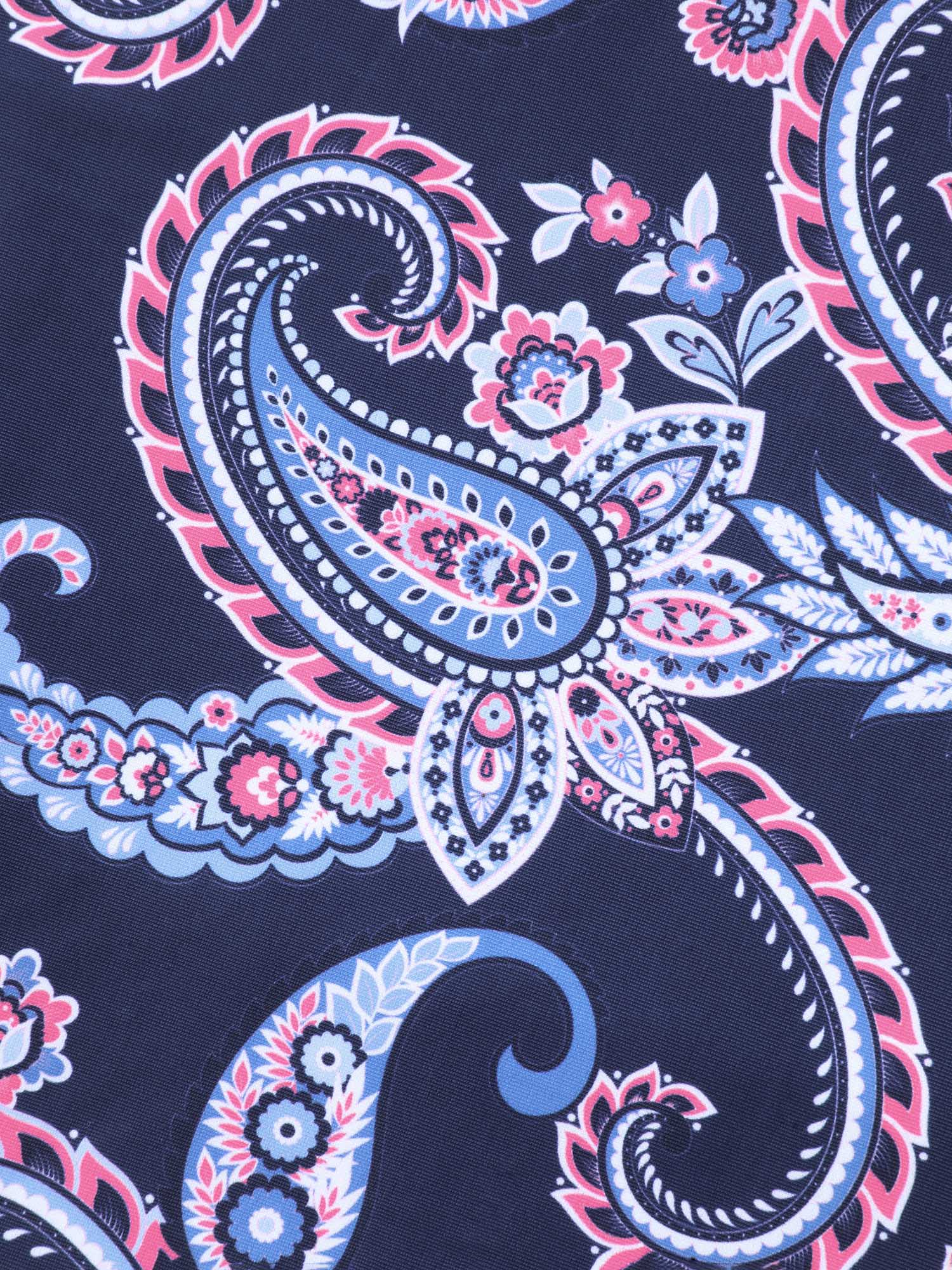 Paisley Print Ruched One-Piece Swimsuit - Image 6