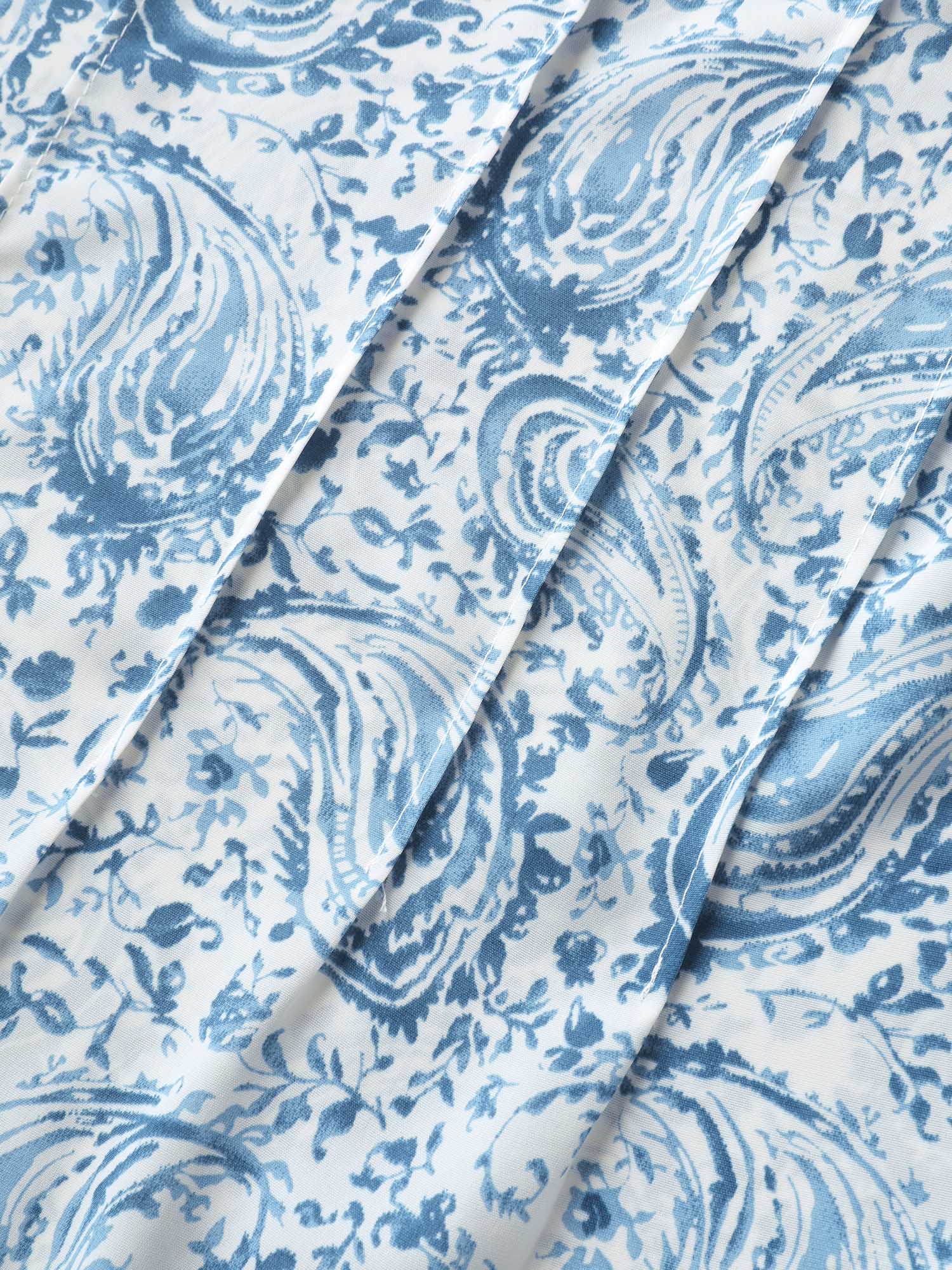 Paisley Print Ruffled Layered Sleeve Blouse - Image 6