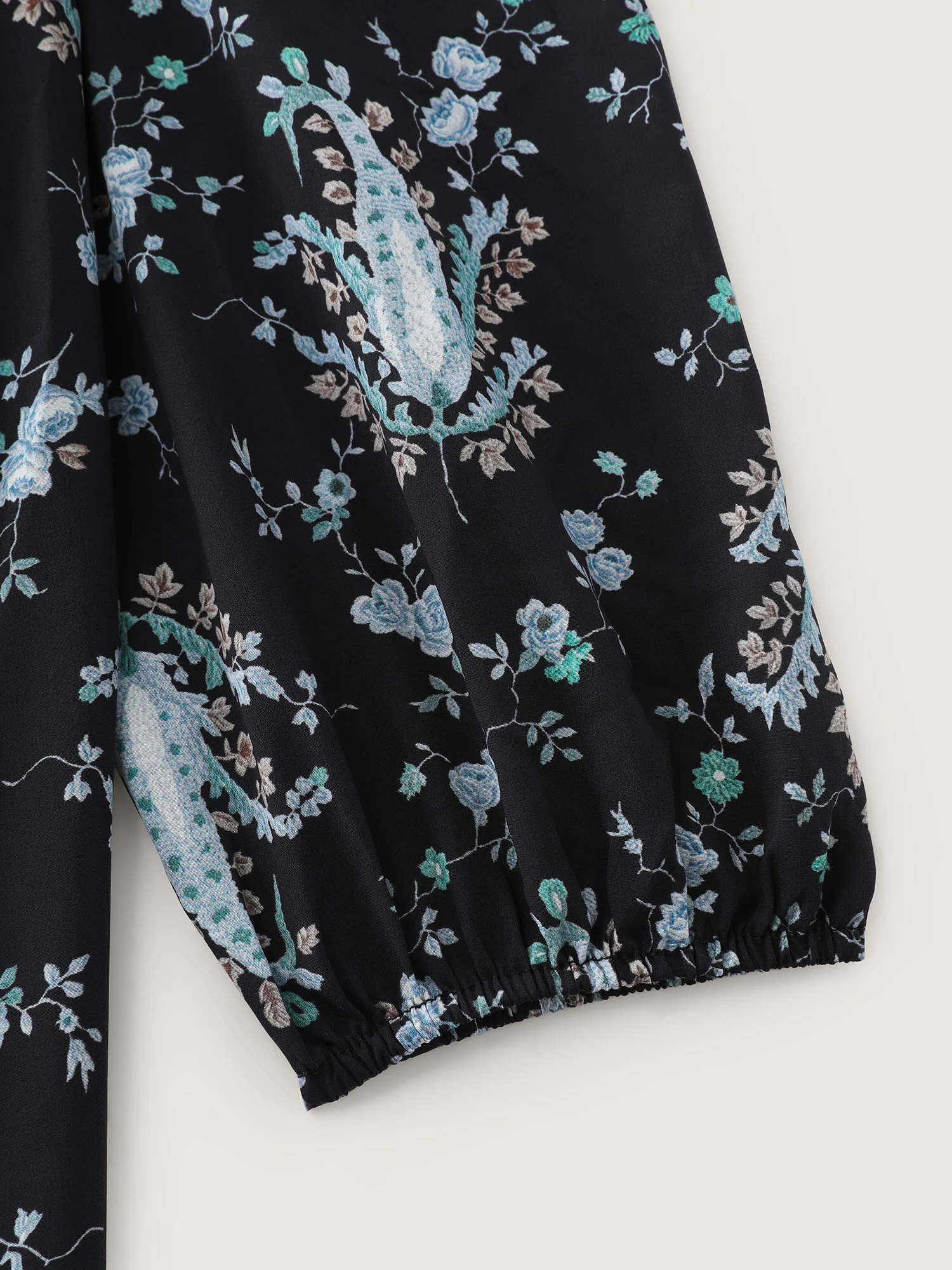 Paisley Print Stretchy Waist-Defining Midi Dress - Image 5