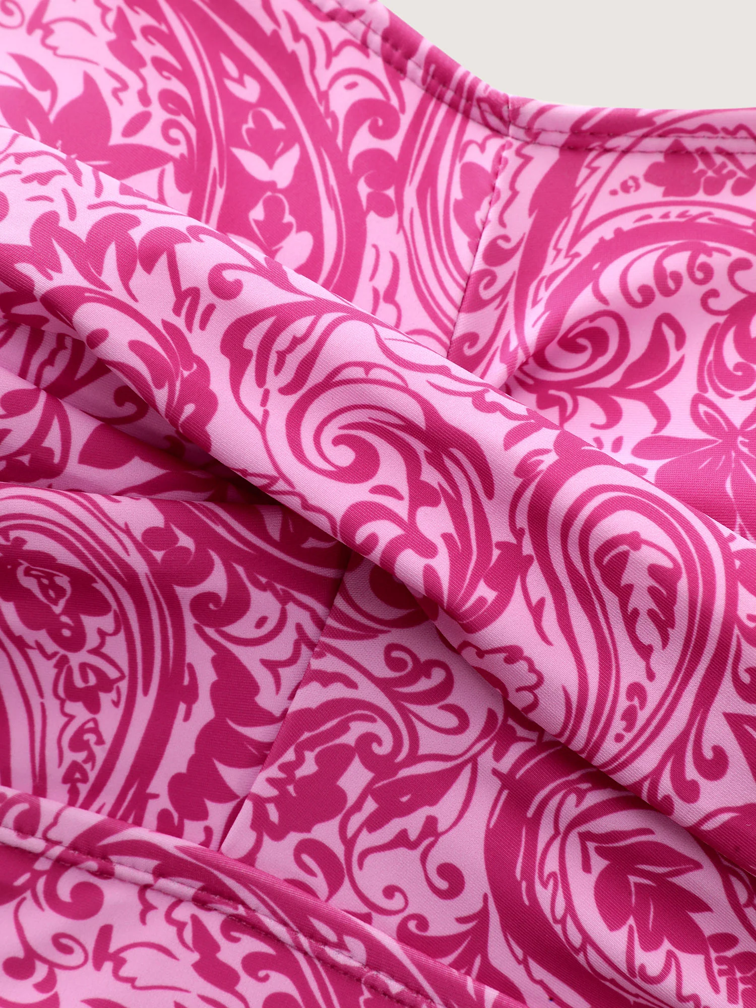 Paisley Print Twist Front Swim Dress - Image 13