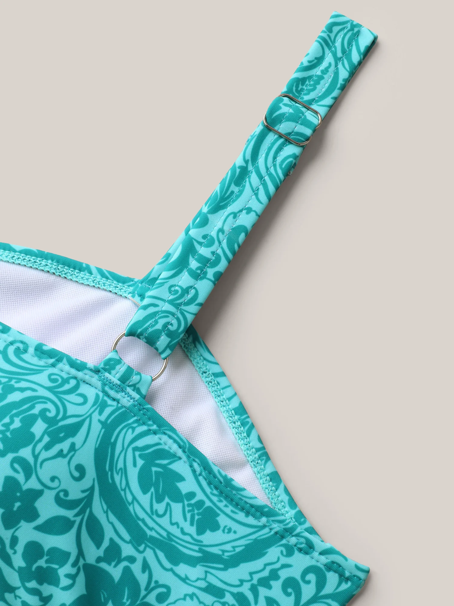 Paisley Print Twist Front Swim Dress - Image 24