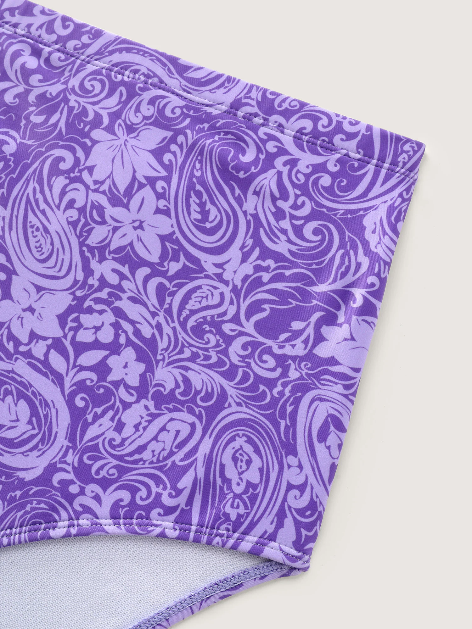 Paisley Print Twist Front Swim Dress - Image 33