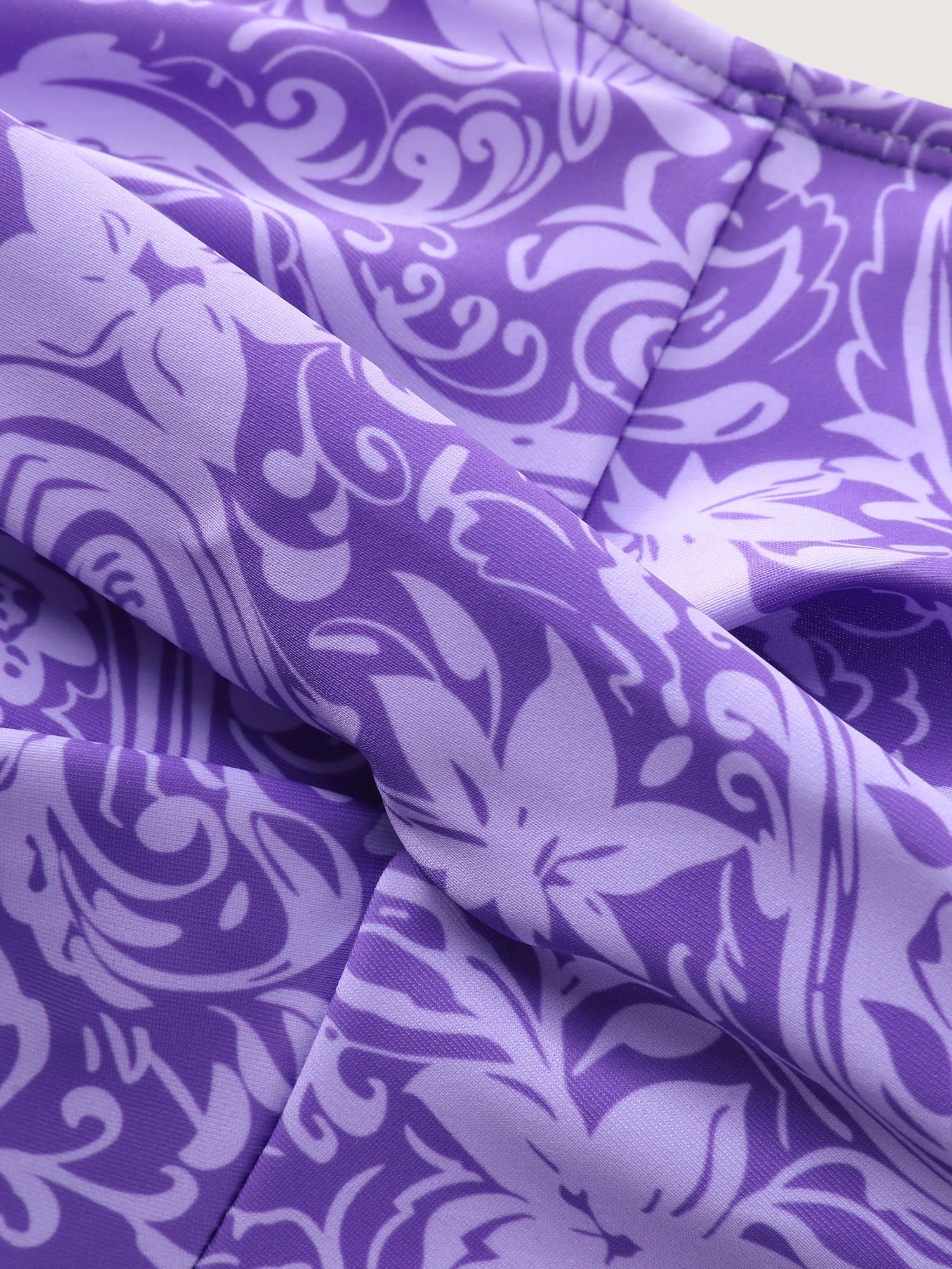 Paisley Print Twist Front Swim Dress - Image 34