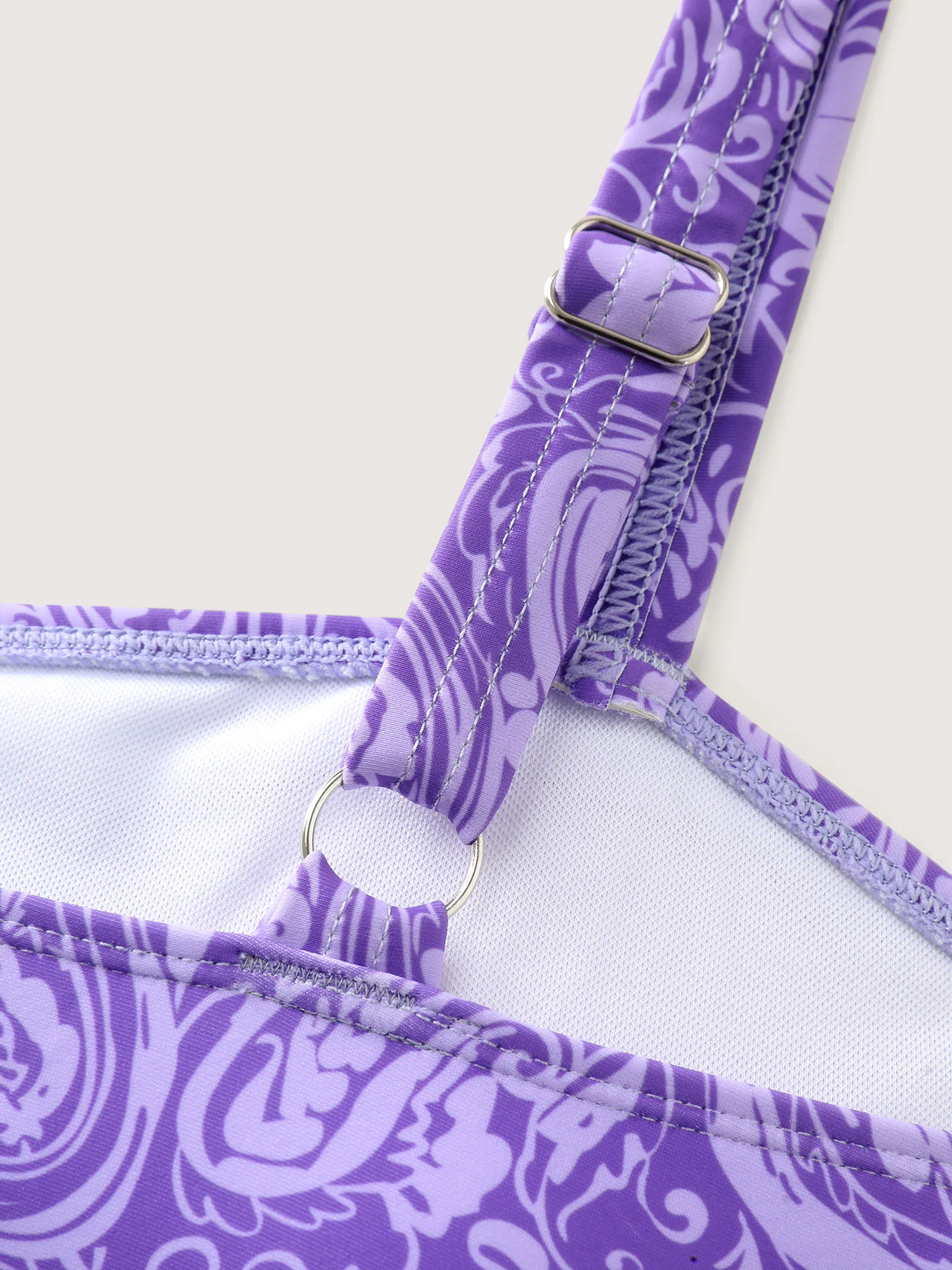 Paisley Print Twist Front Swim Dress - Image 35