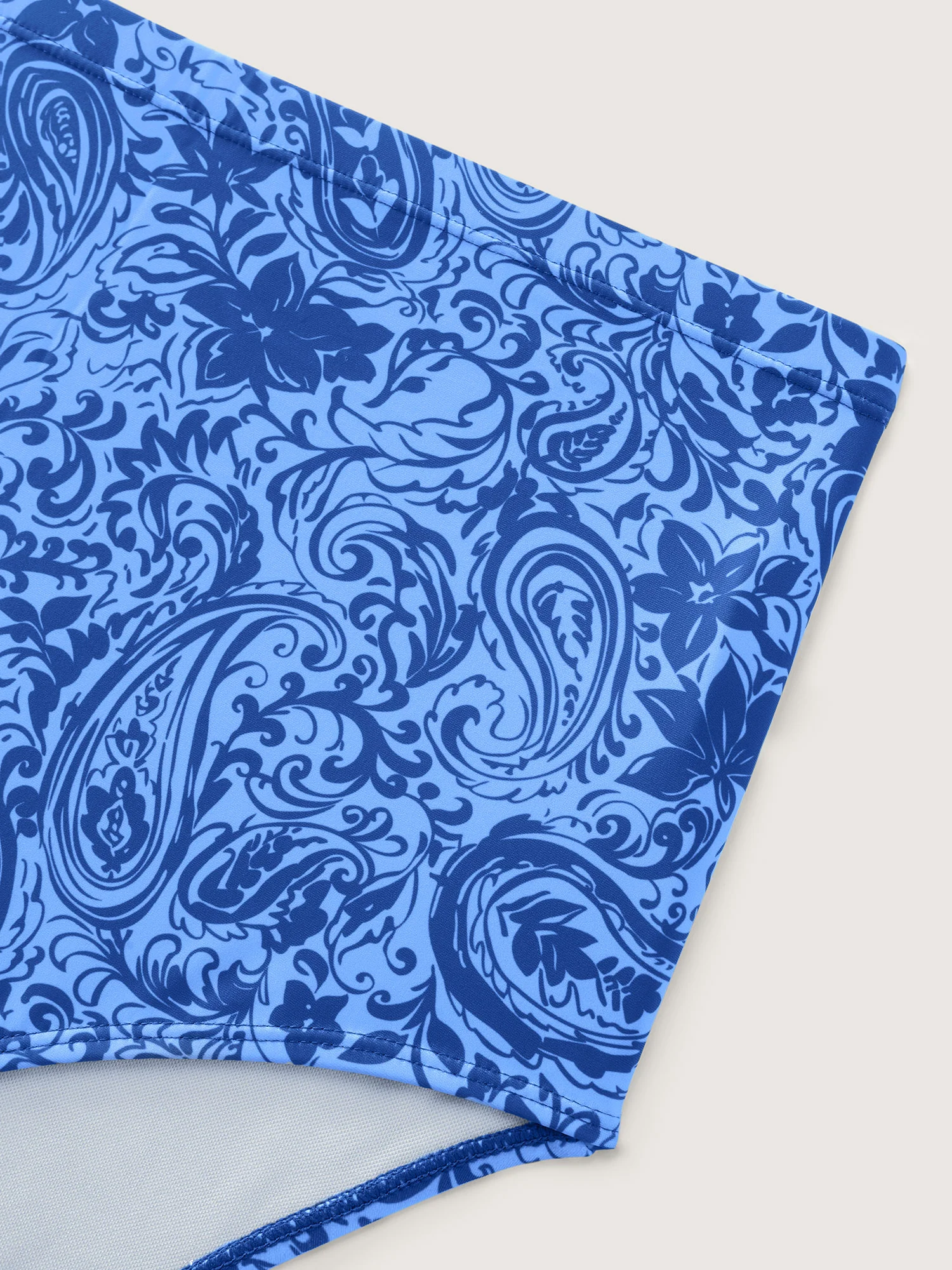 Paisley Print Twist Front Swim Dress - Image 43