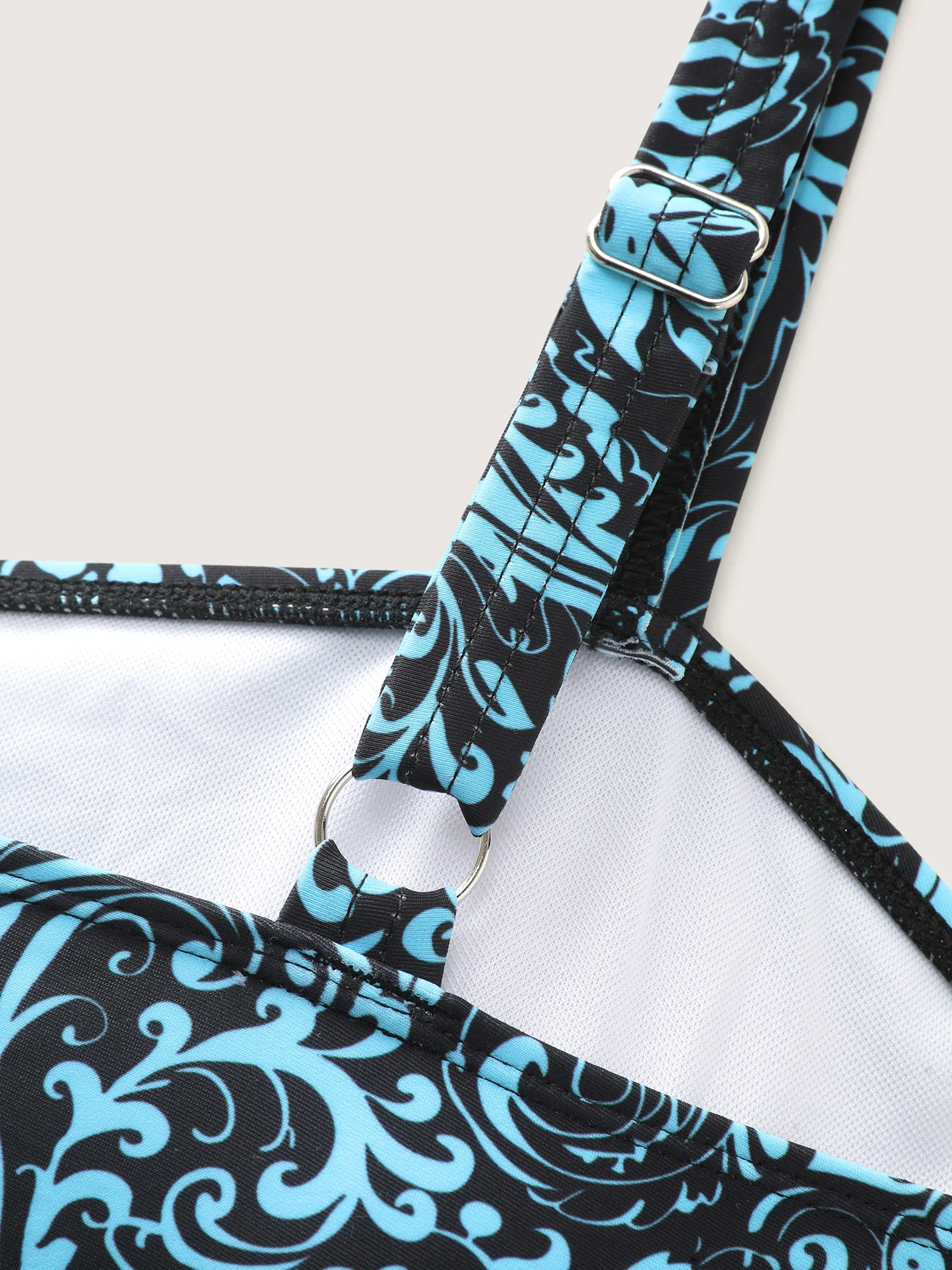 Paisley Print Twist Front Swim Dress - Image 50