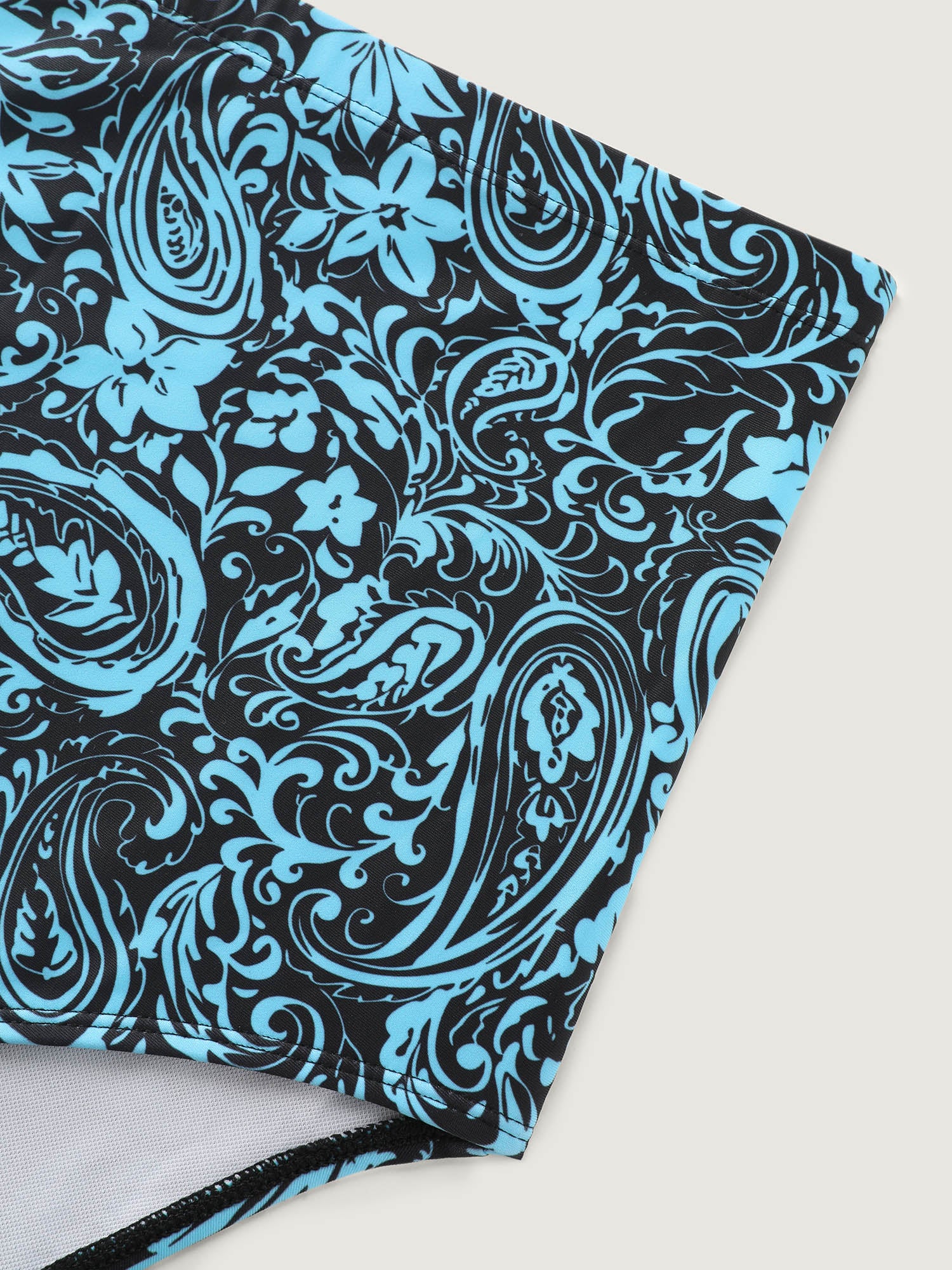 Paisley Print Twist Front Swim Dress - Image 51