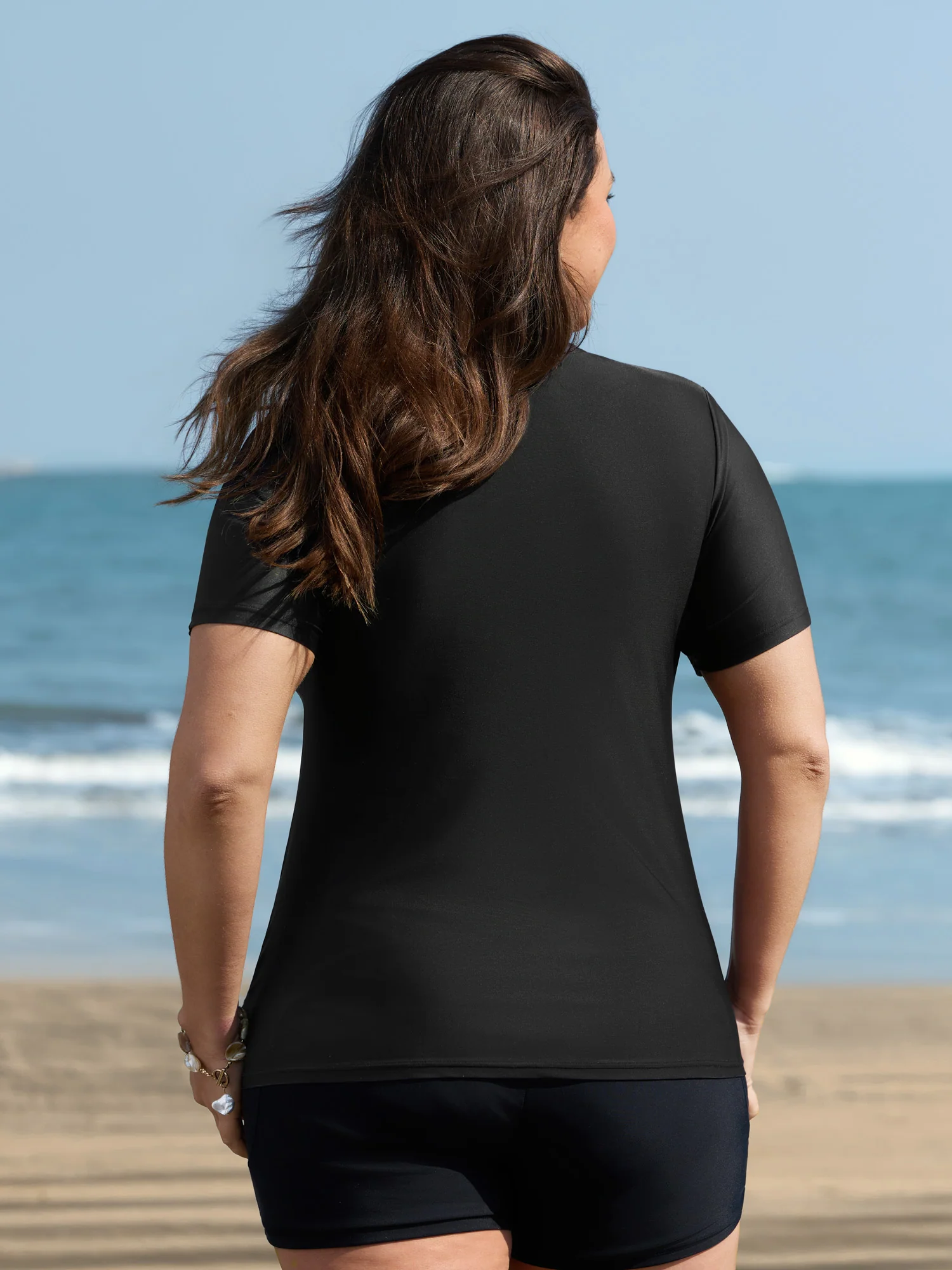 Paradise For Life Graphic Slim-Fit Swim Top - Image 3