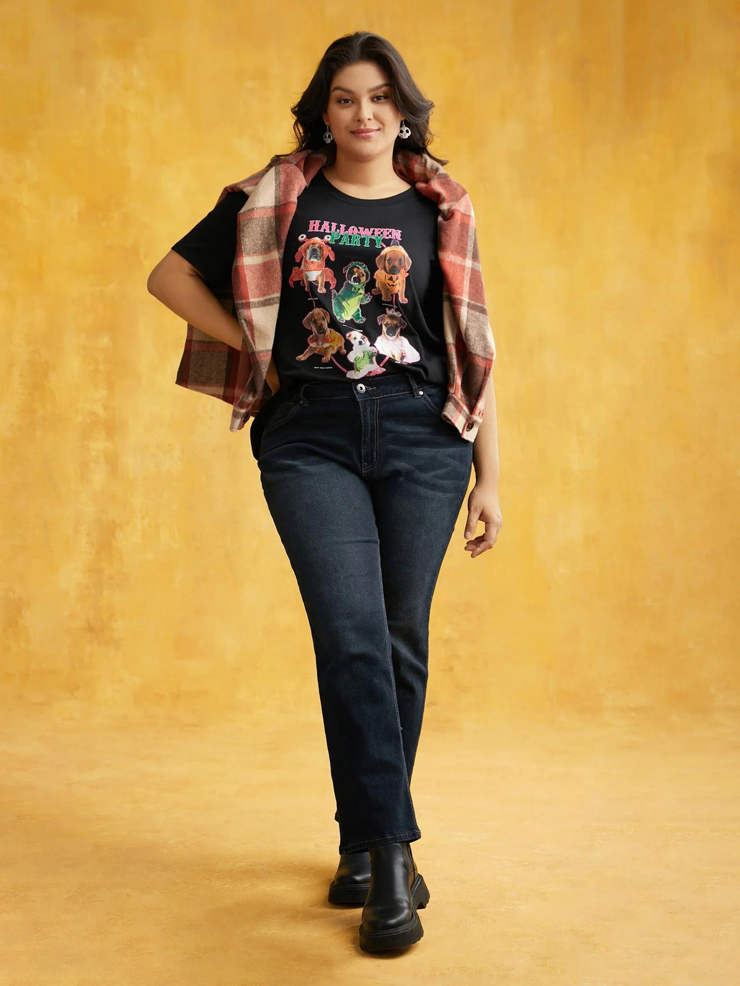 Party Puppies Printed Slim-Fit T-shirt - Image 2