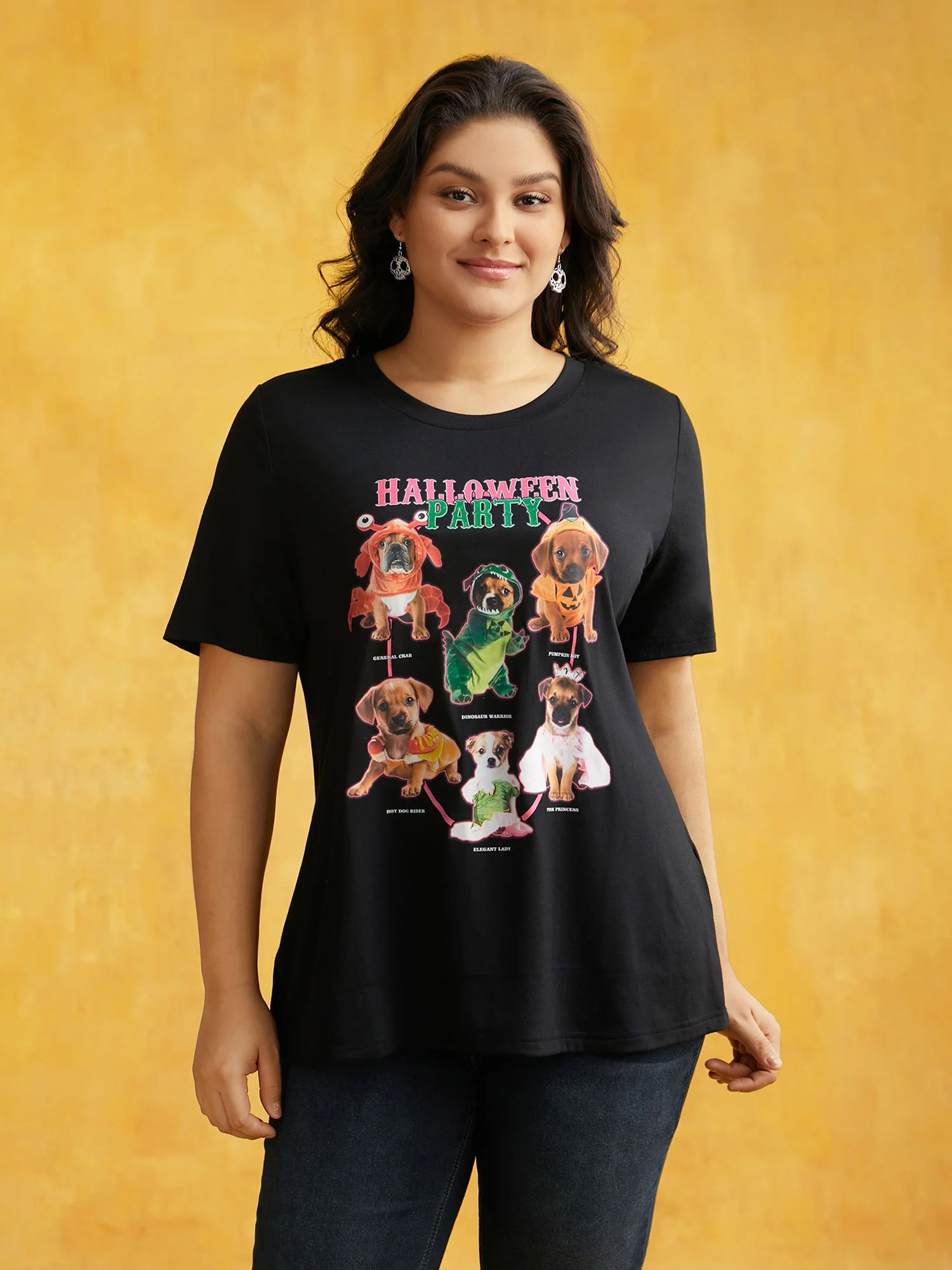 Party Puppies Printed Slim-Fit T-shirt - Image 4