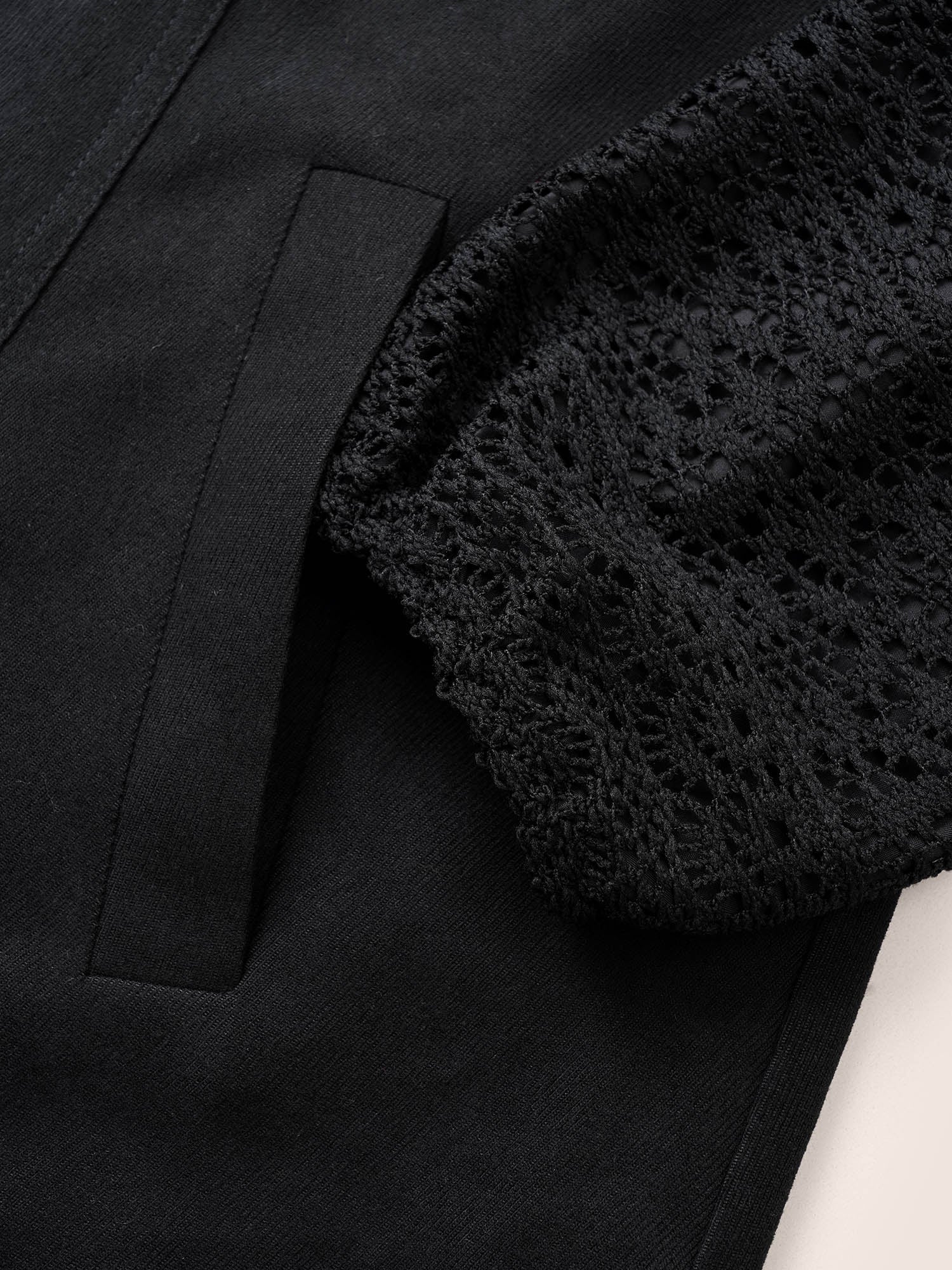 Patchwork Embroidered Flap Detail Jacket - Image 7