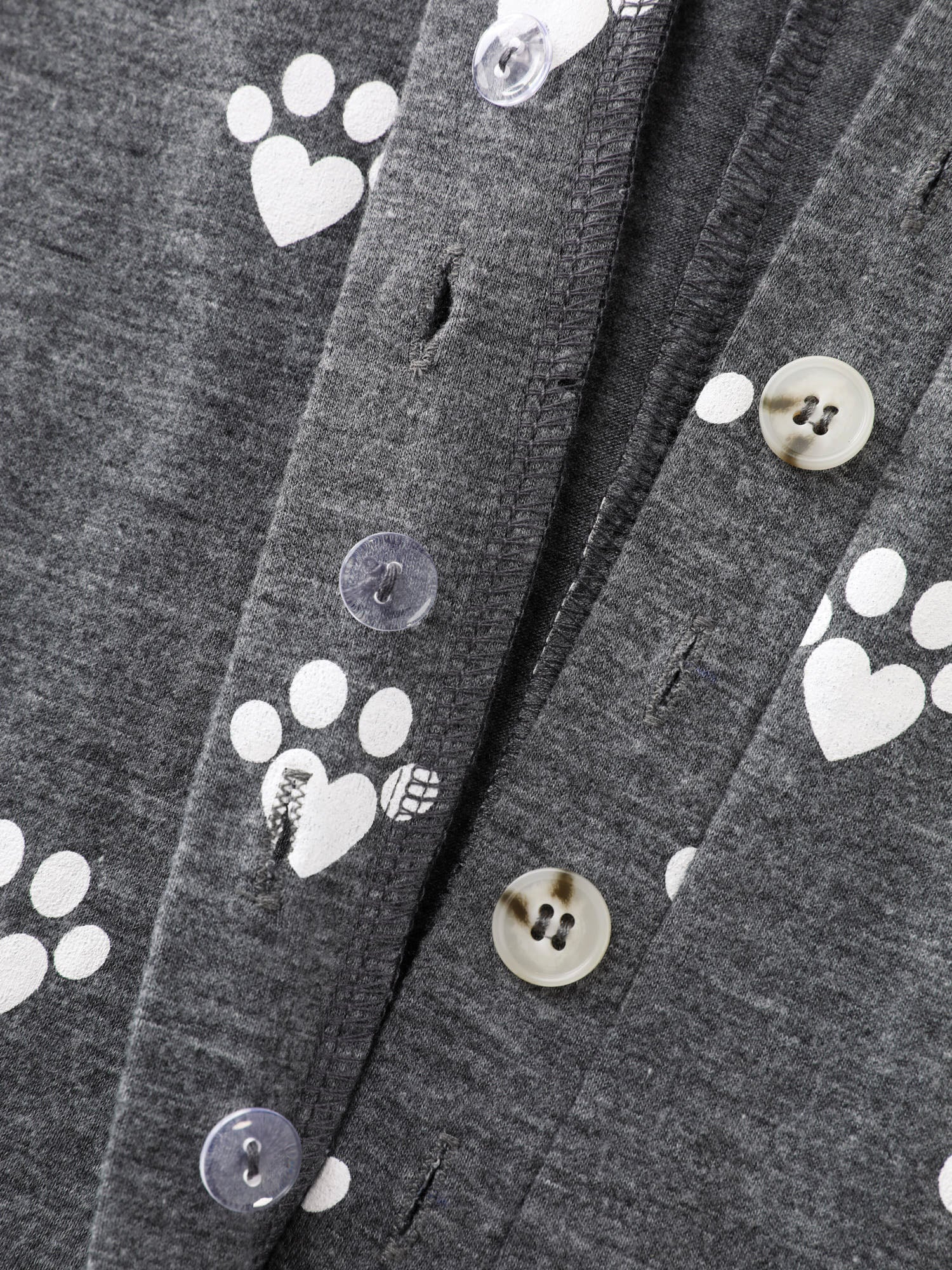 Paw Print Button Lounge Onesie - Image 6