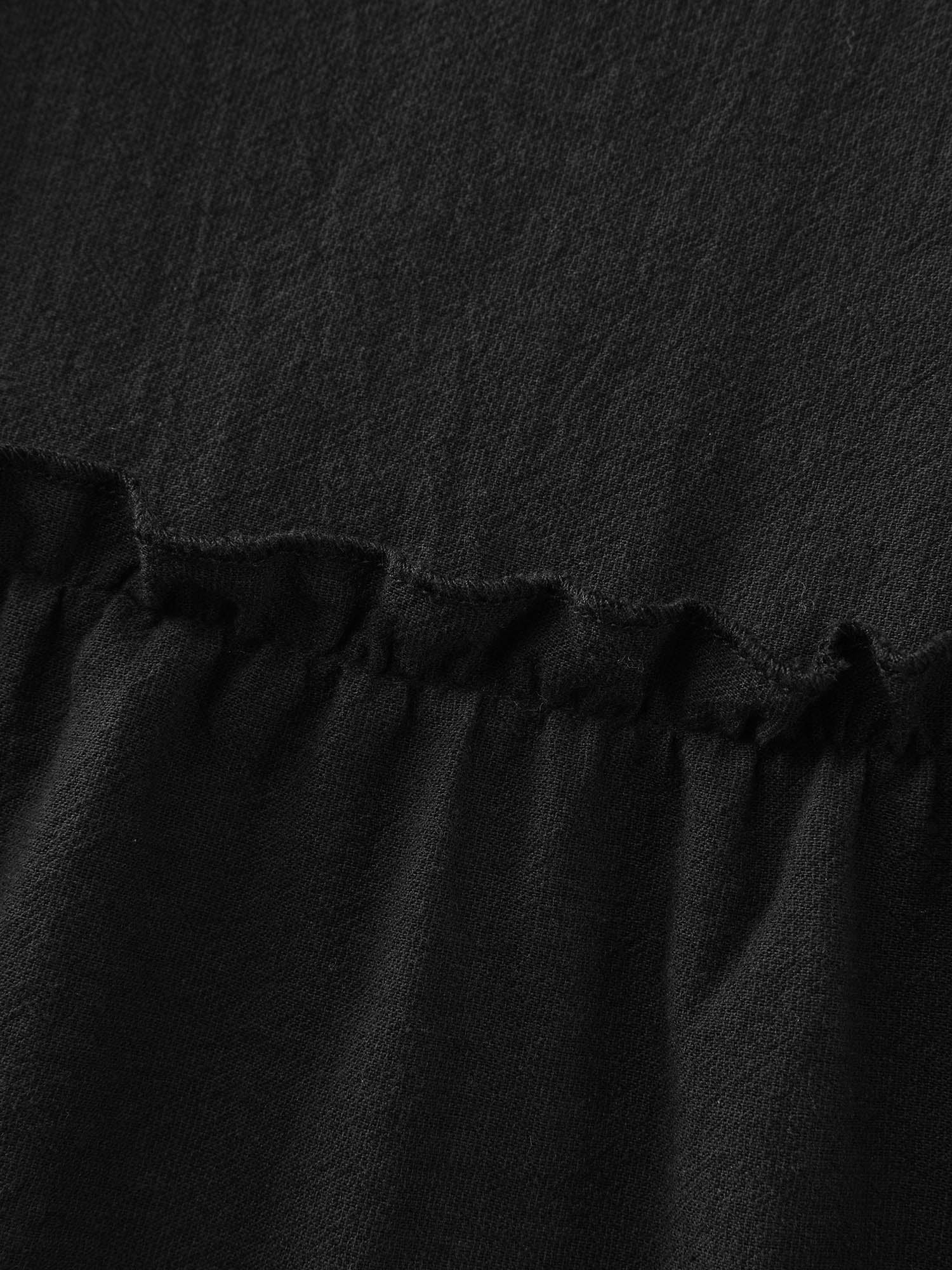 Pearl Button Pockets Midi Skirt - Image 7