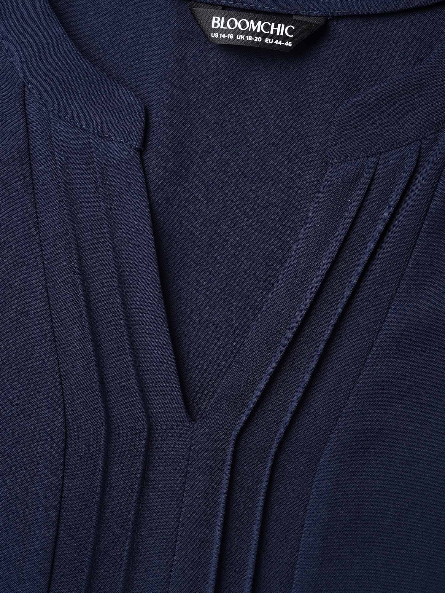 Petal Sleeve Toothpick Pleats Shirt - Image 25