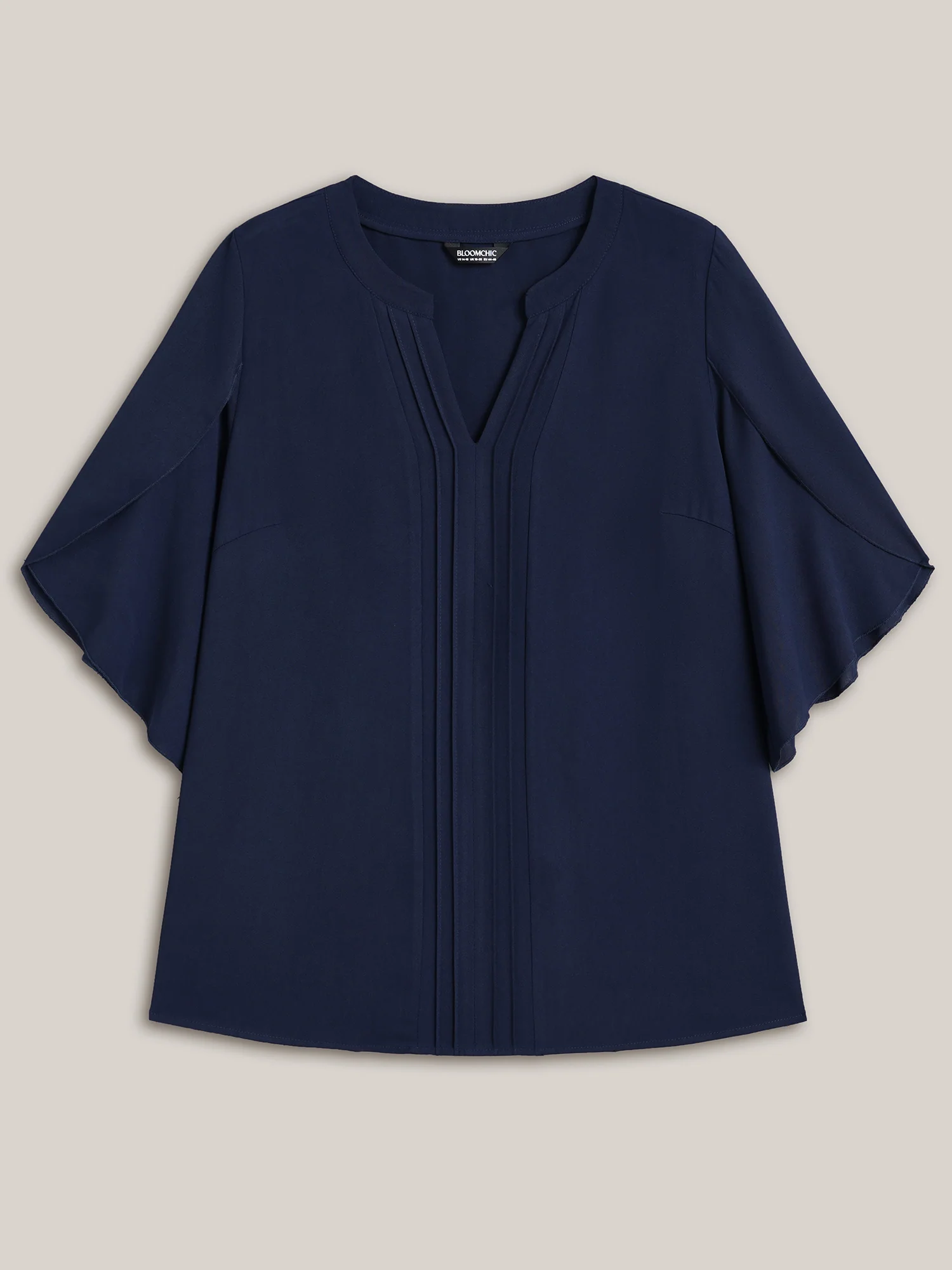Petal Sleeve Toothpick Pleats Shirt - Image 27