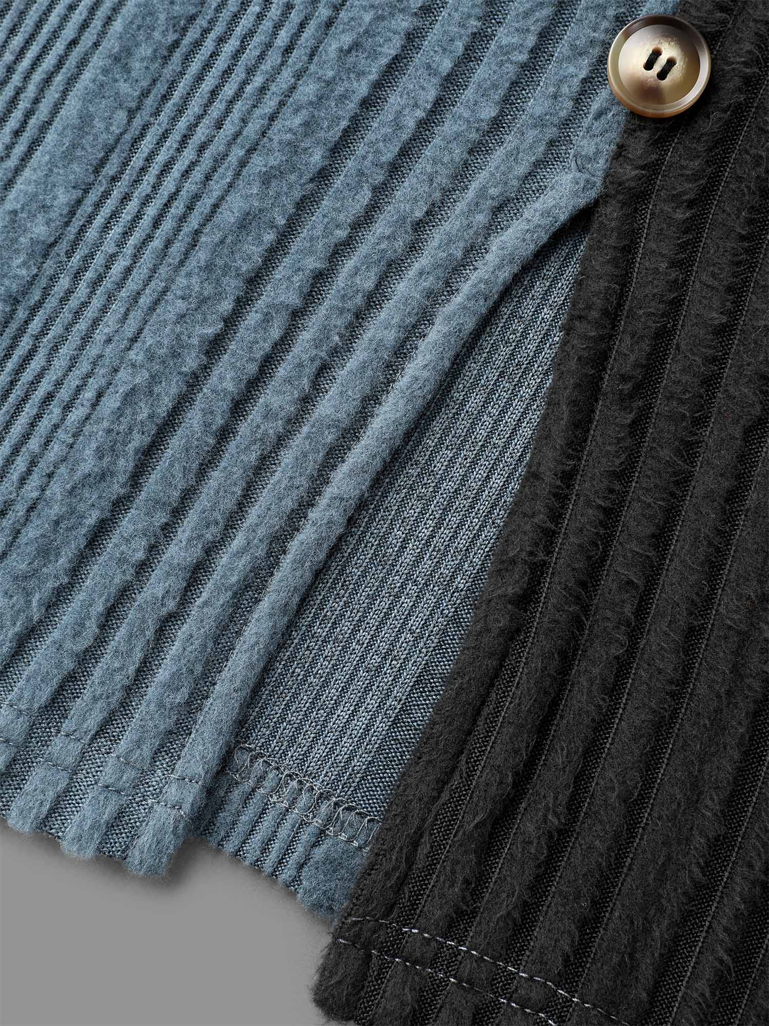Pit Strip Contrast Button Detail T-Shirt - Image 6