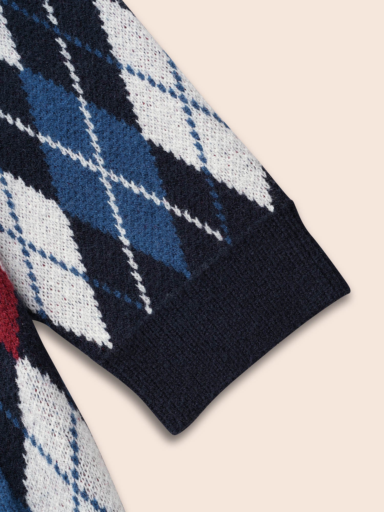Plaid Drop Shoulder Pocket Cardigan - Image 6