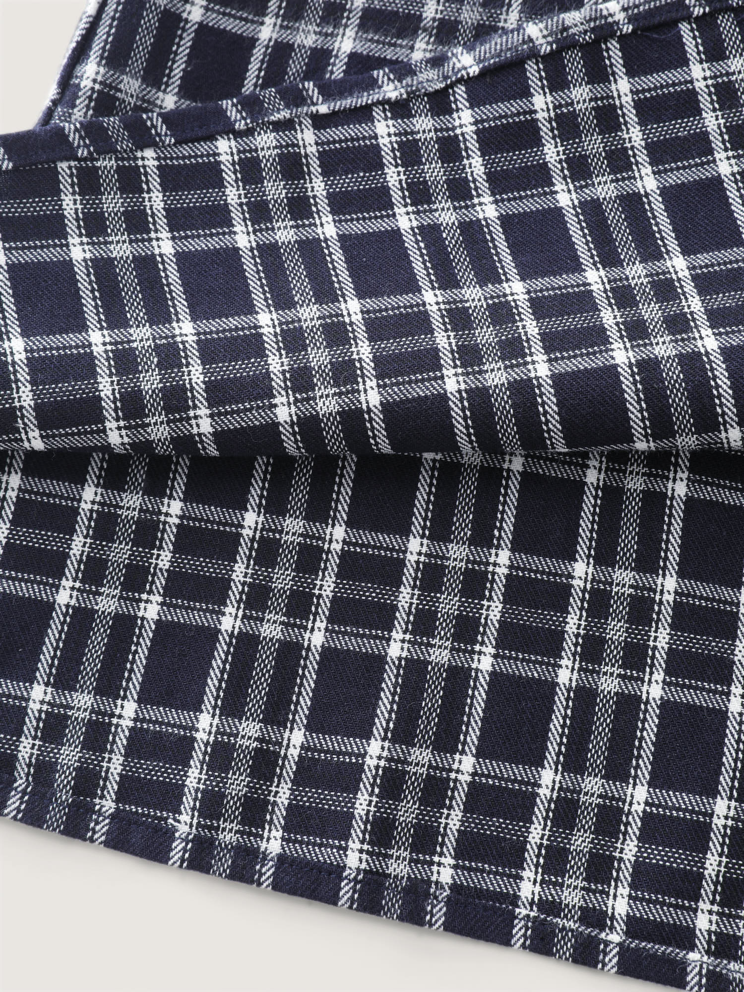 Plaid Pattern Button-Down Blouse - Image 8