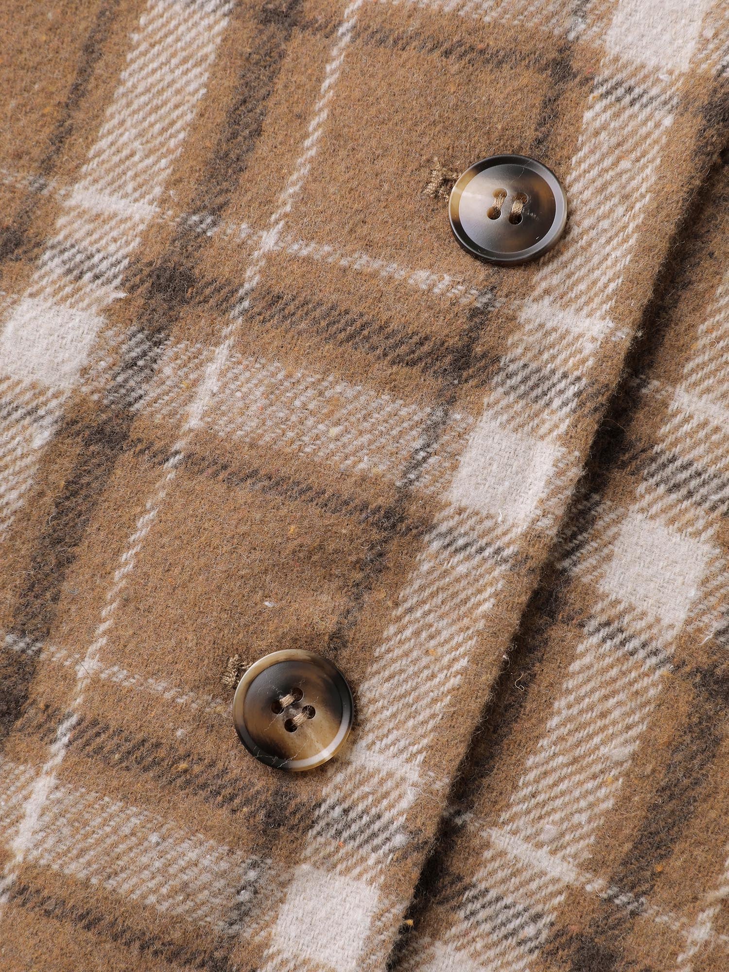 Plaid Pattern Button-Front Blazer - Image 8