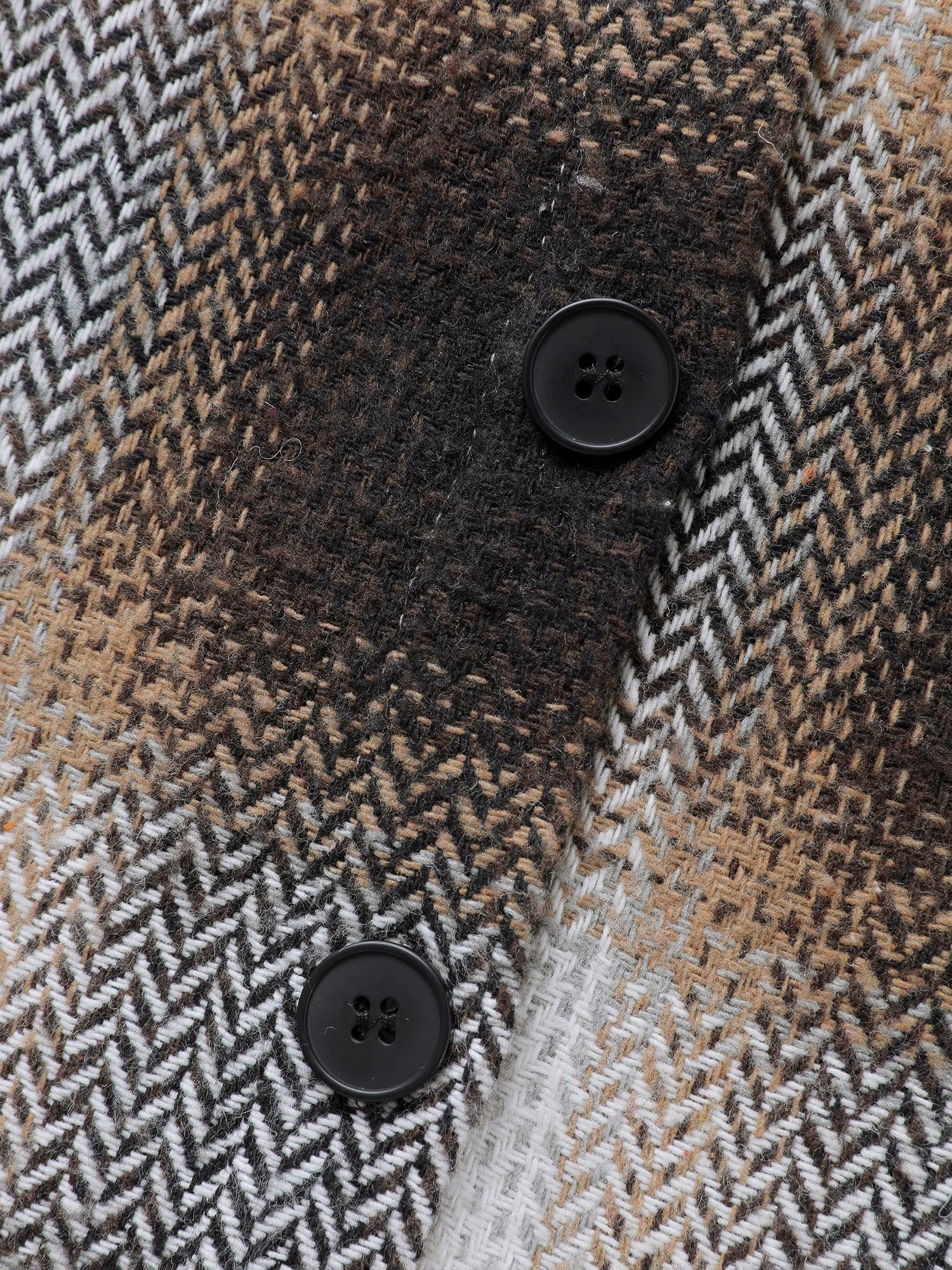 Plaid Print Button-Down Jacket - Image 7
