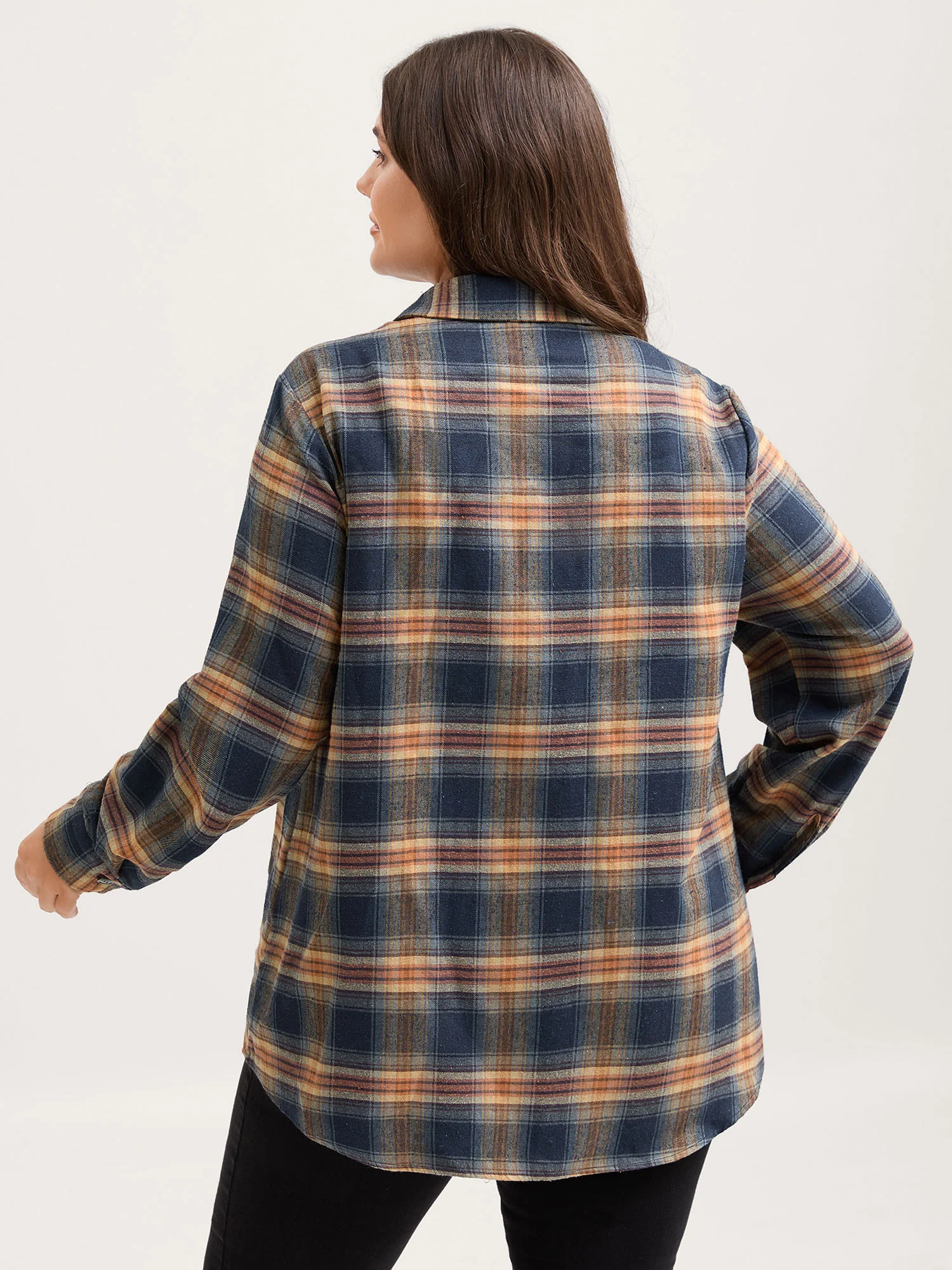 Plaid Print Button Down Shirt - Image 5