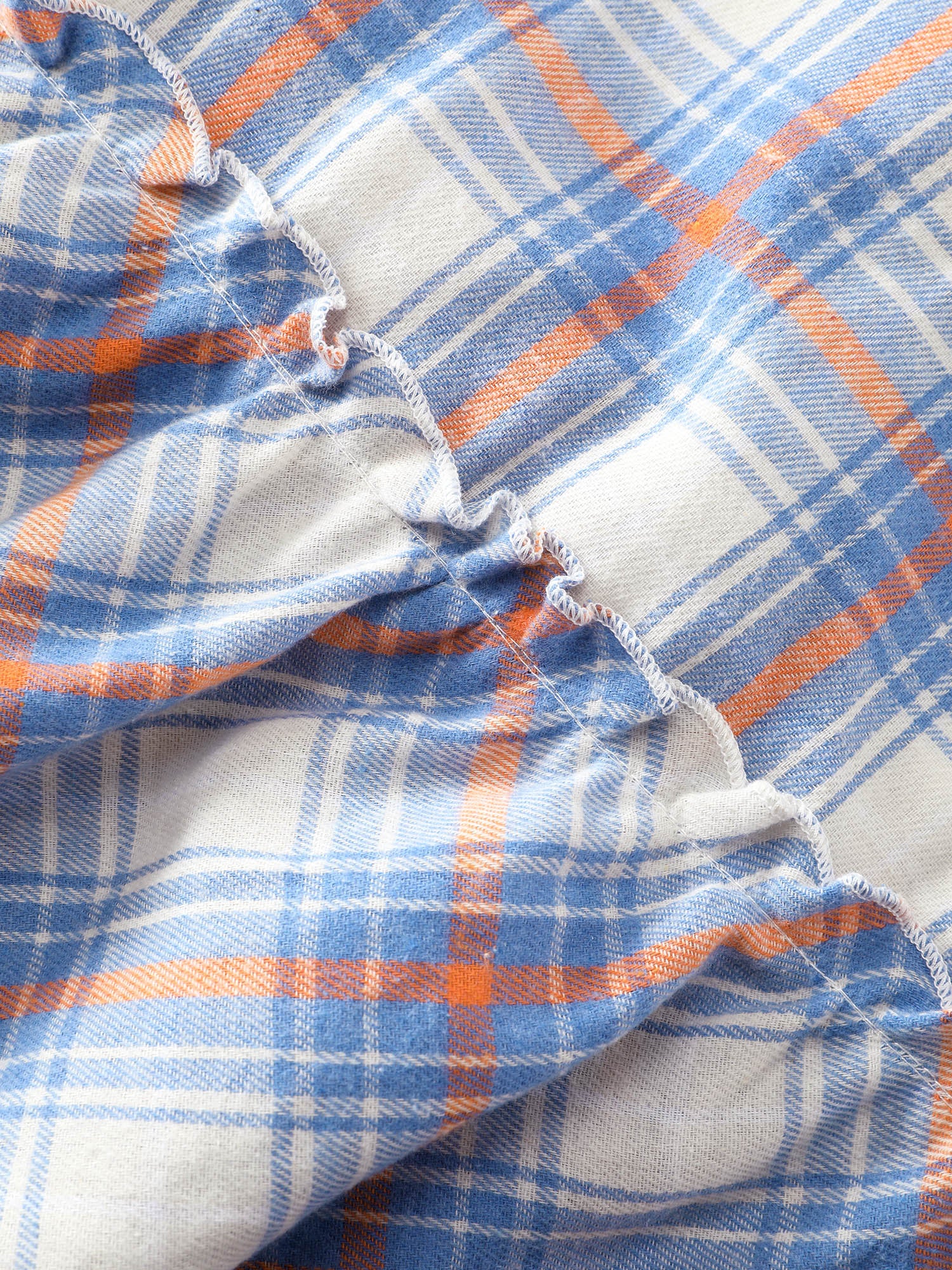 Plaid Print Drawstring Waist Pockets Midi Dress - Image 5