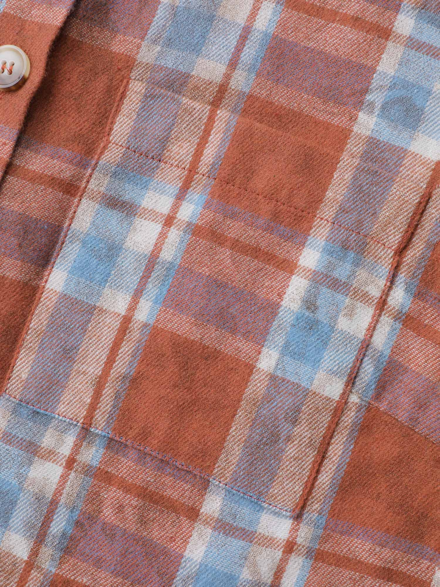 Plaid Print Vintage Button-Down Shirt - Image 7
