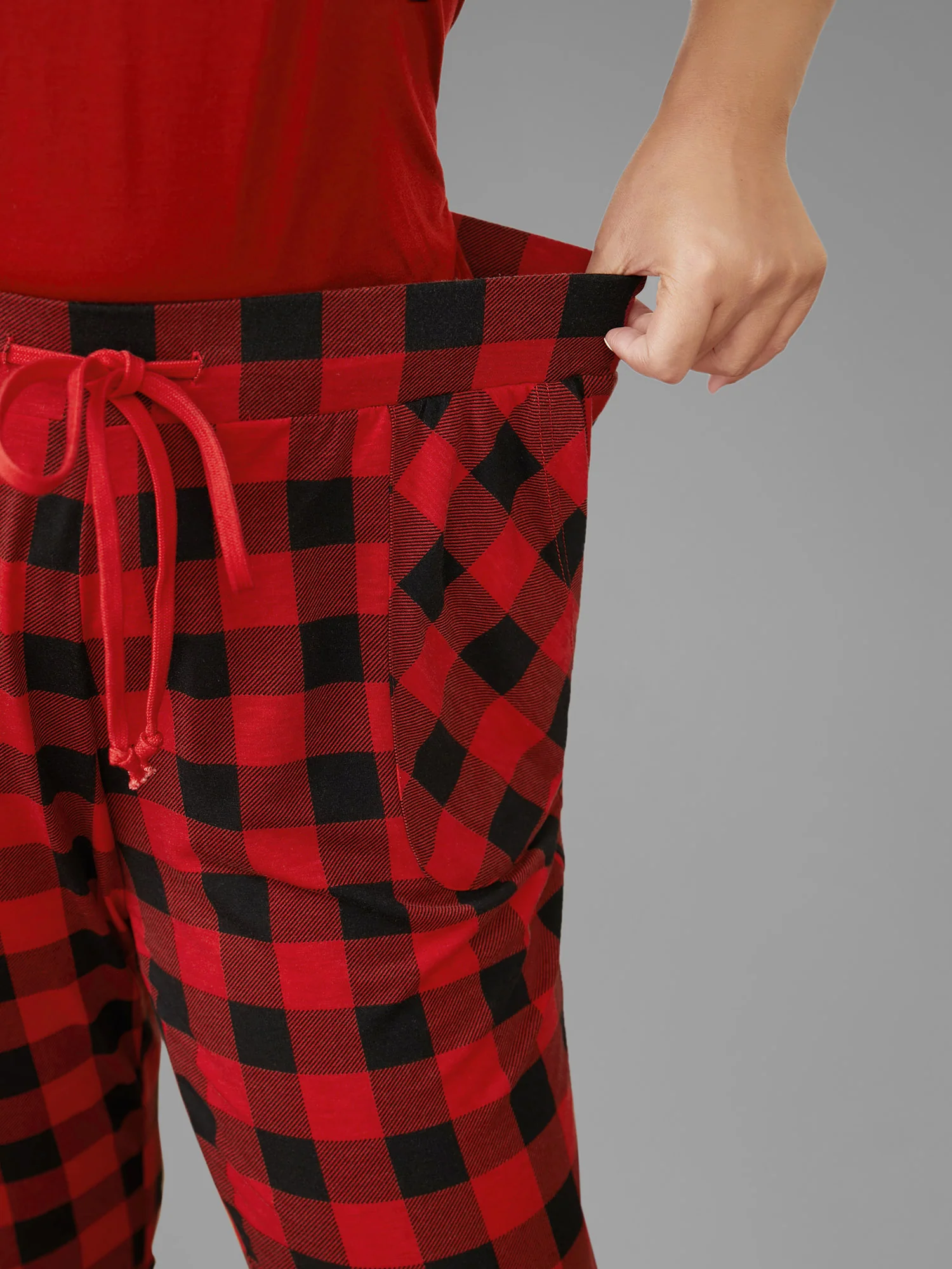 Plaid Slim-Fit Lounge Pants - Image 4