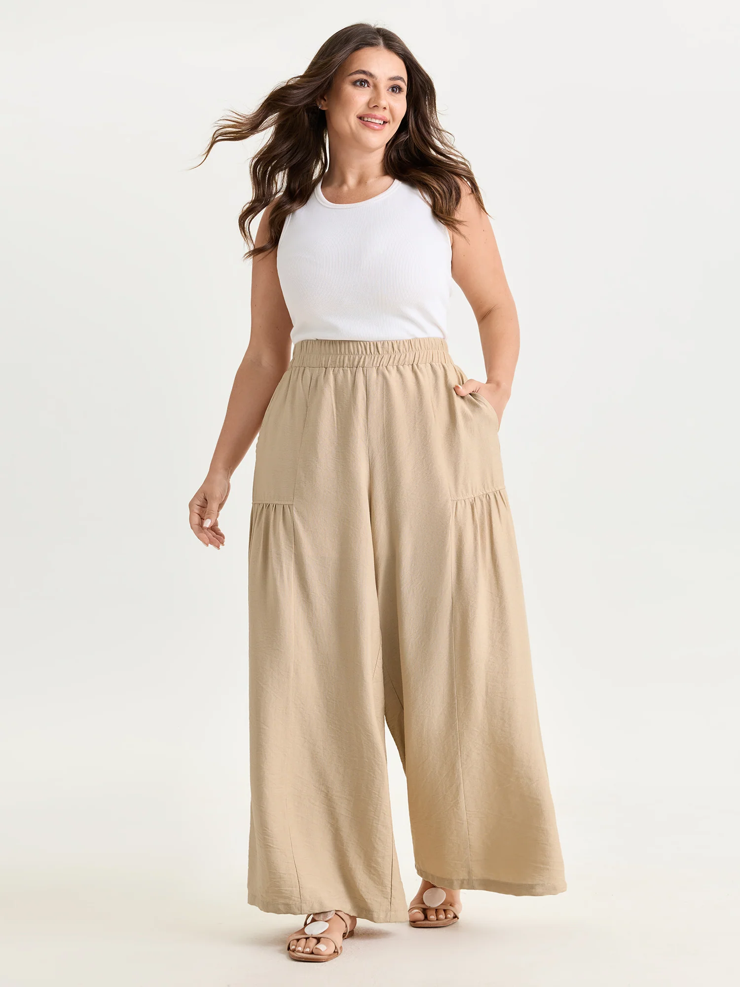 Plain Breezy Pocket Pants