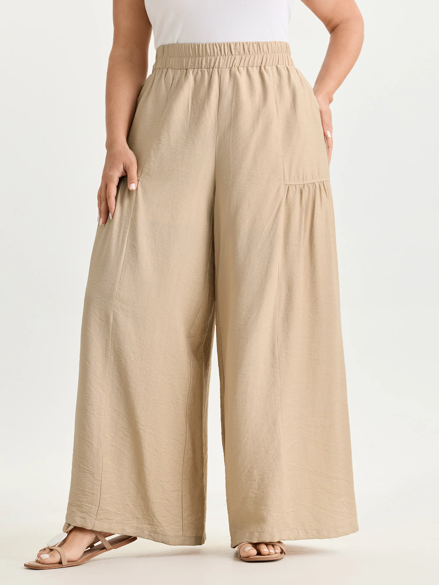Plain Breezy Pocket Pants - Image 2