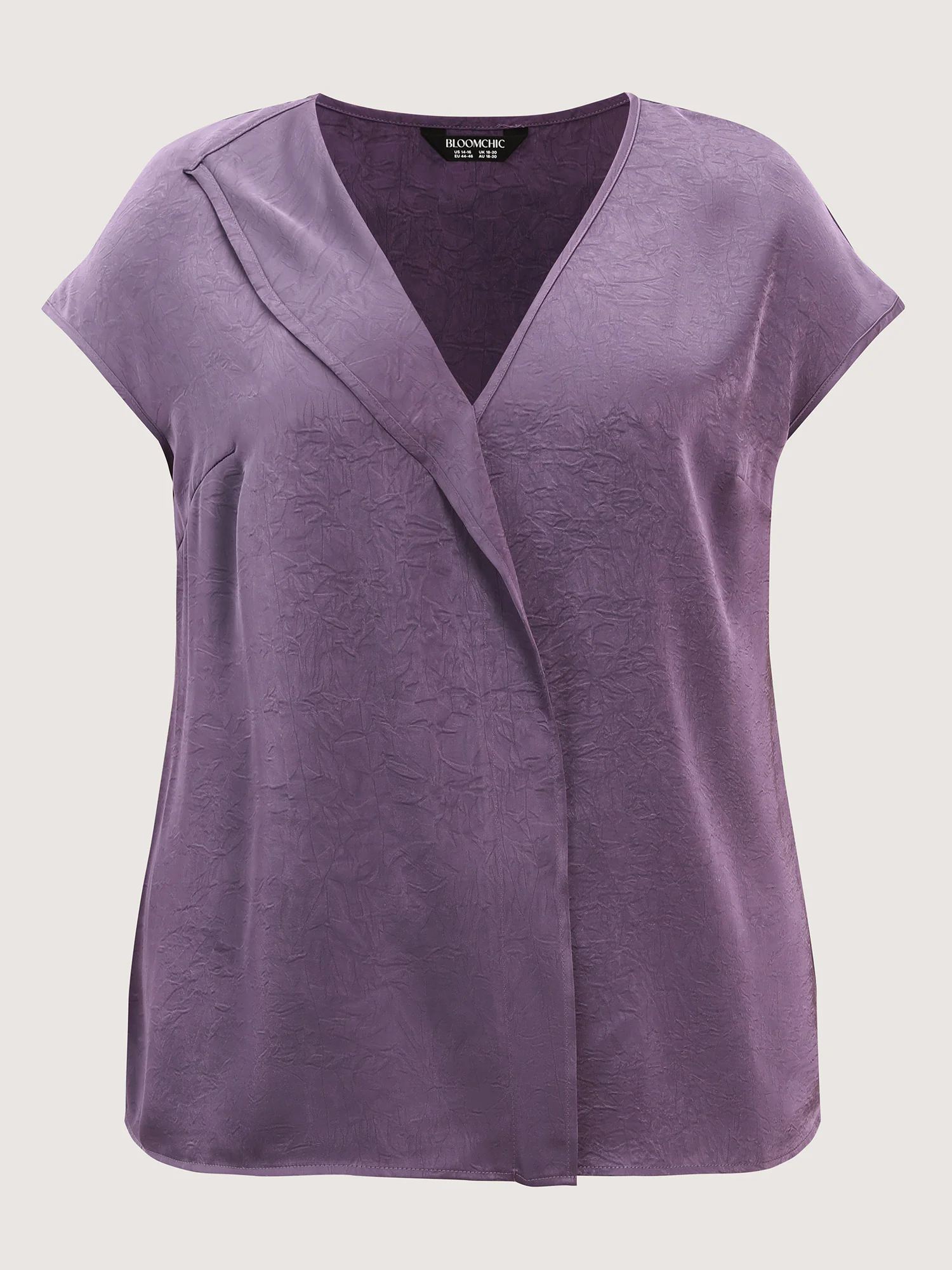 Plain Collar Neckline Flowy Blouse - Image 8