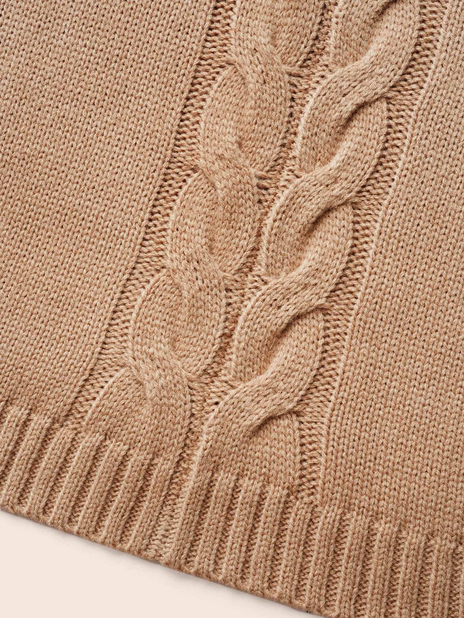 Plain Dolman Sleeve Arc Hem Pullover - Image 5