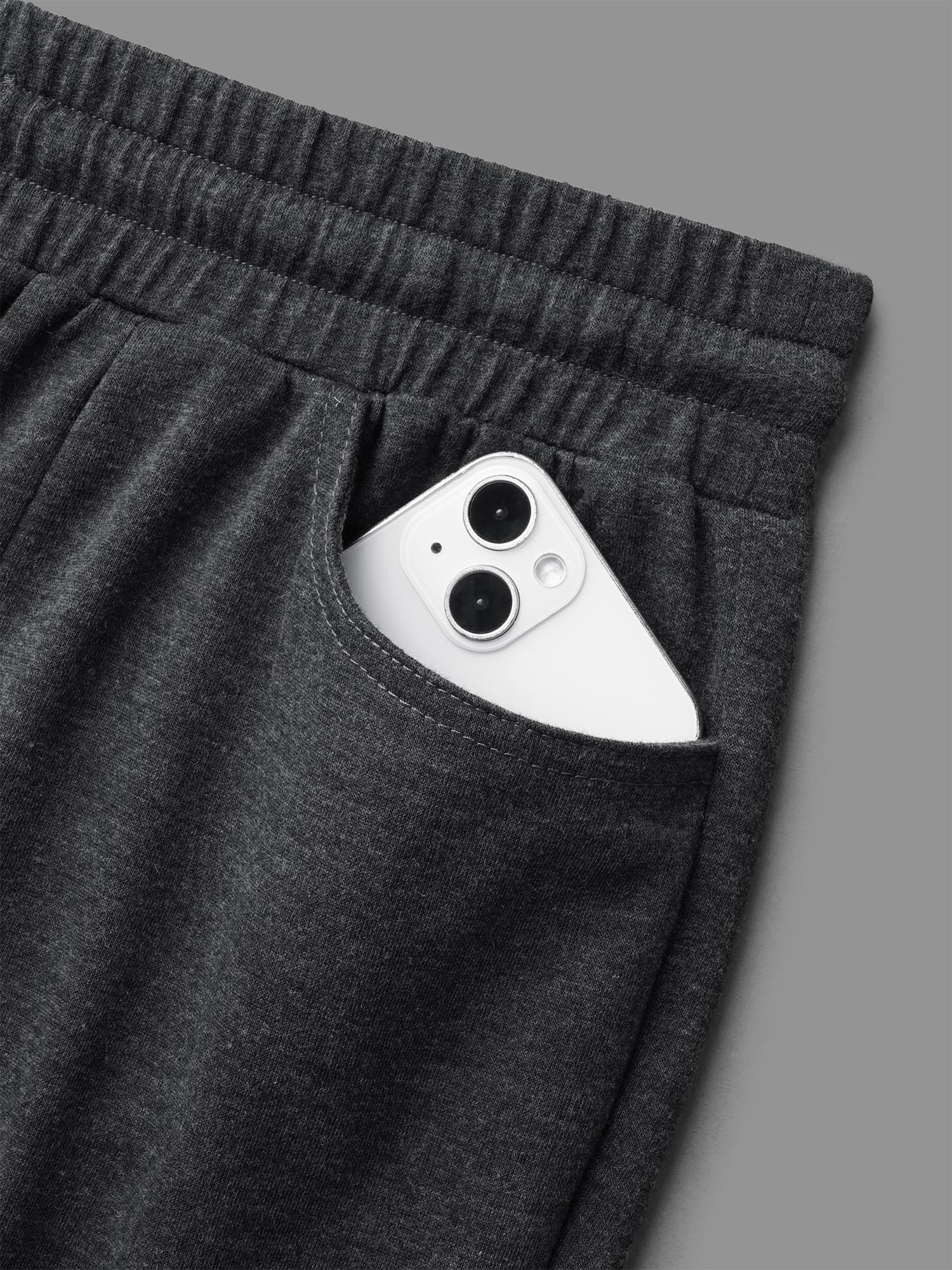 Plain Drawstring Elastic Waist Bootcut Pants - Image 6