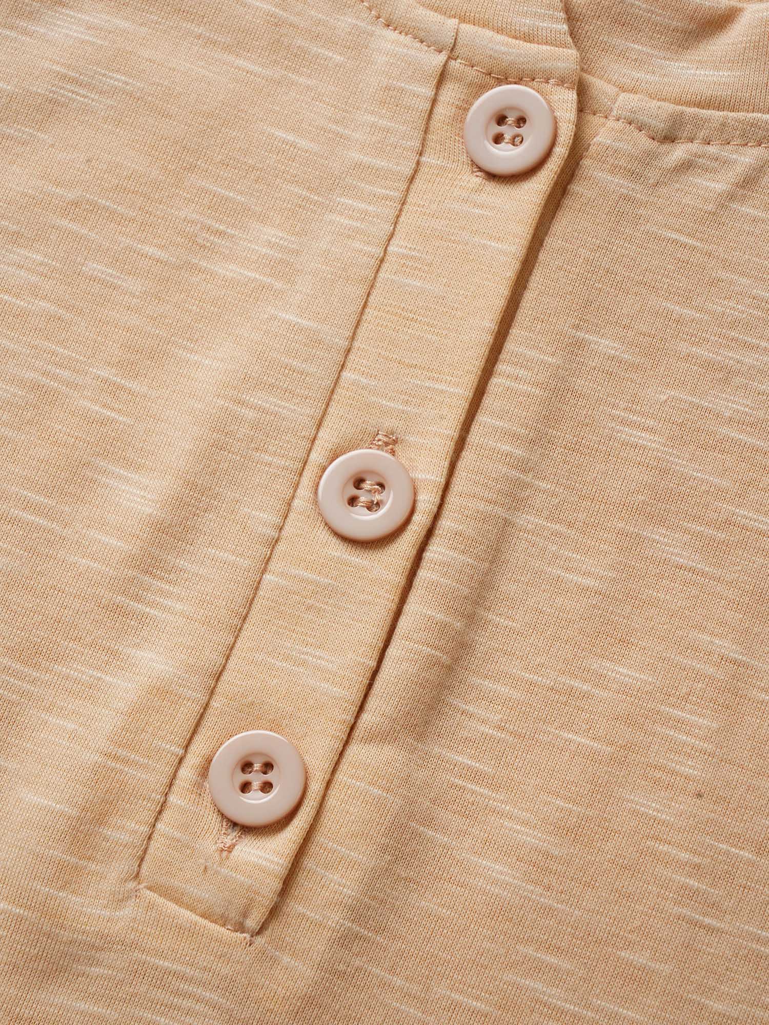 Plain Shoulder-Tie Button Placket Pajama Top - Image 5